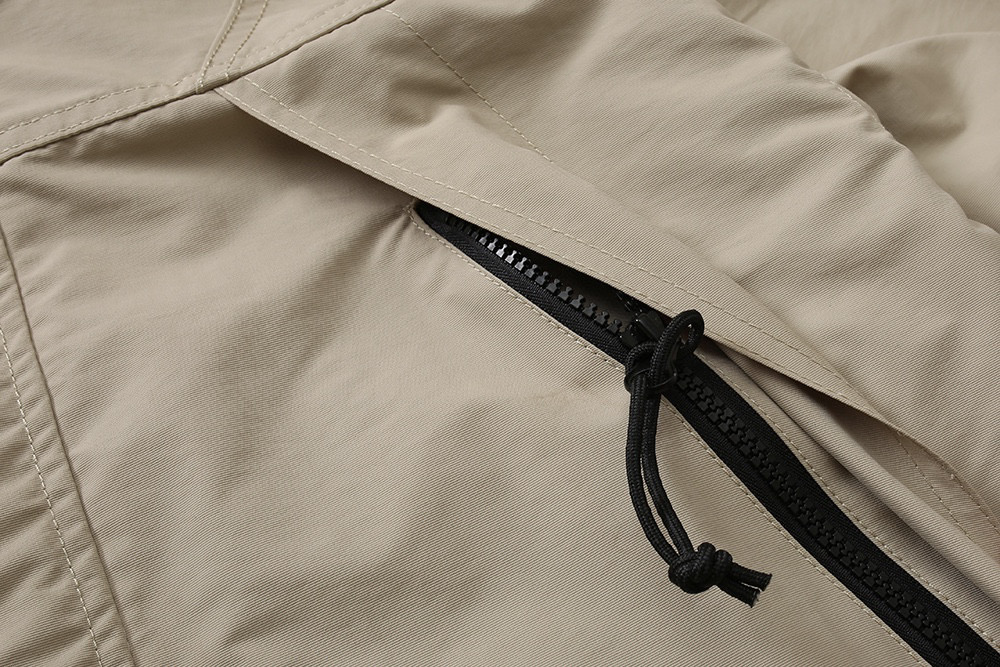 MADNESS 卡其色 防风连帽 宽松 夹克 长袖 工装外套 秋冬 男女款