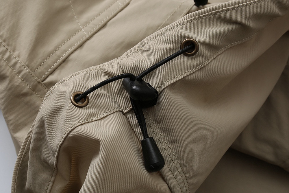 MADNESS 卡其色 防风连帽 宽松 夹克 长袖 工装外套 秋冬 男女款