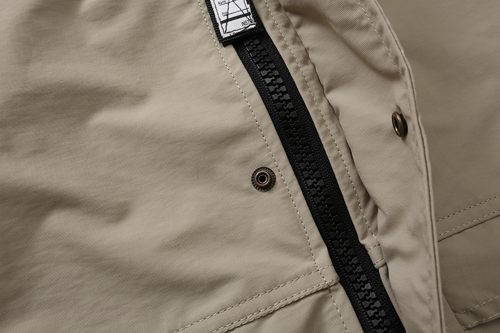 MADNESS 卡其色 防风连帽 宽松 夹克 长袖 工装外套 秋冬 男女款