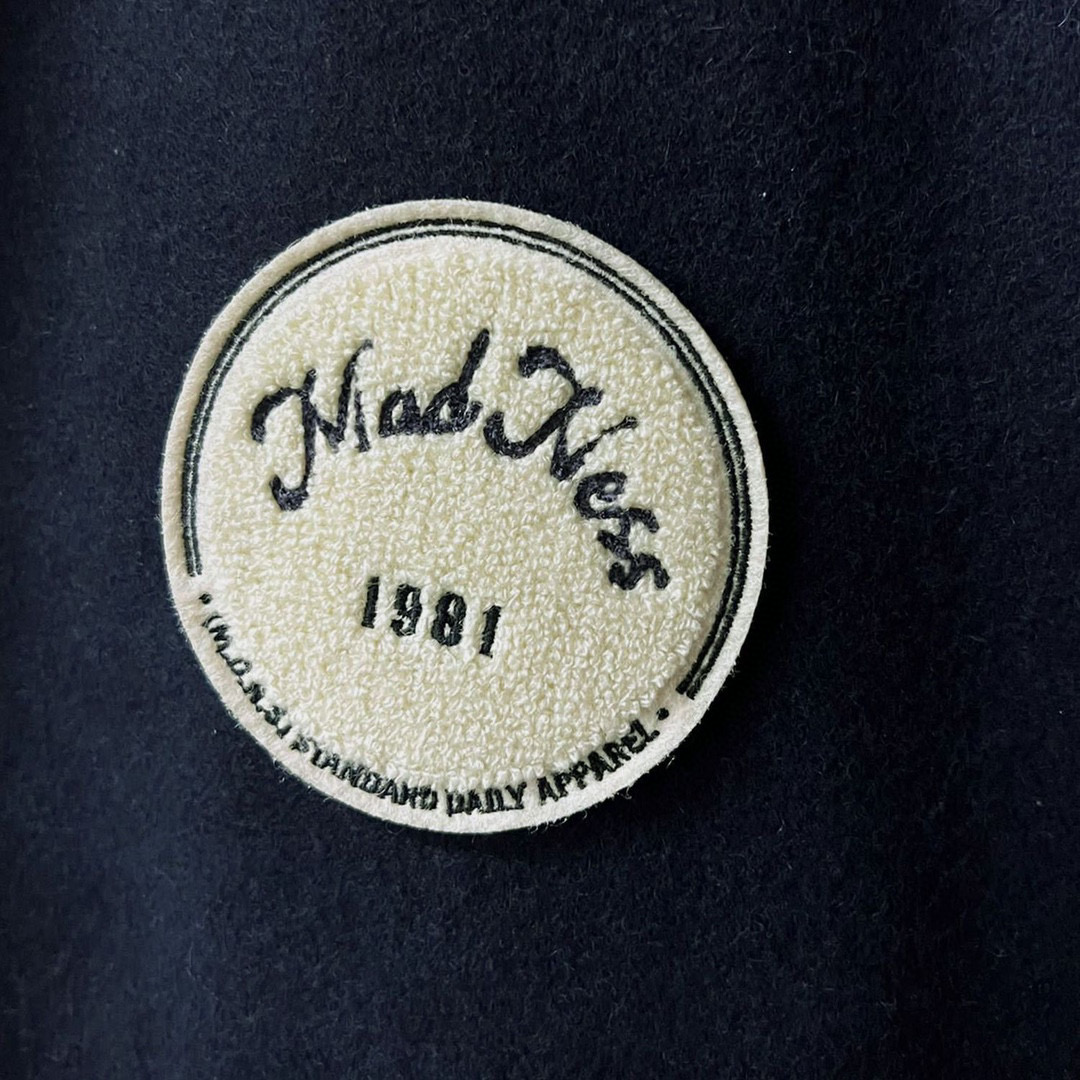 MADNESS 22AW BASEBALL JACKET 黑黄 羊毛 余文乐 拼接棒球服 休闲 宽松 夹克 长袖 外套 秋冬 男女款