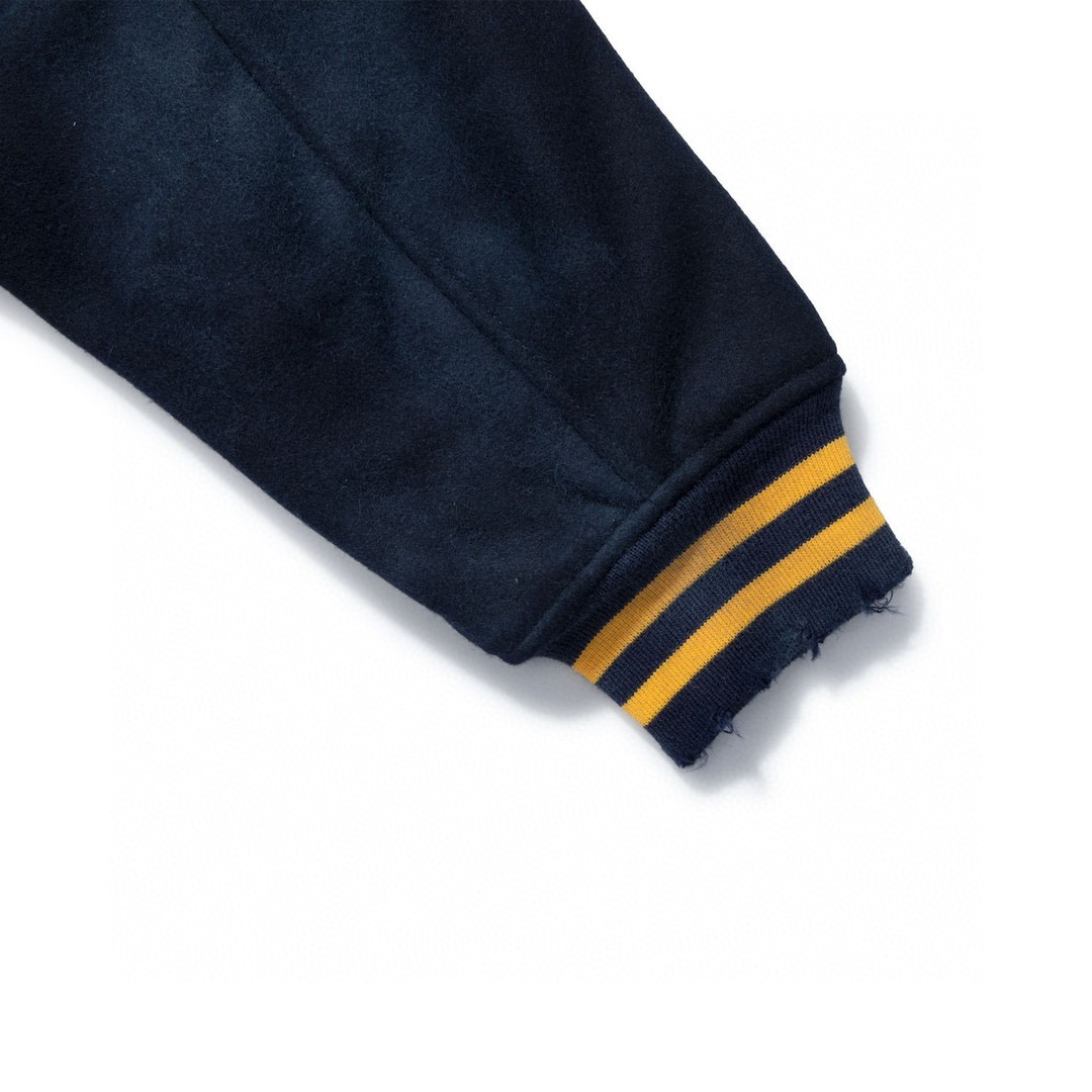 MADNESS 22AW BASEBALL JACKET 黑黄 羊毛 余文乐 拼接棒球服 休闲 宽松 夹克 长袖 外套 秋冬 男女款