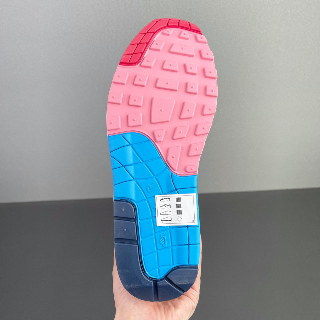 Parra Air Max 1 白粉 拼接 低筒 减震运动鞋 休闲鞋 板鞋 男鞋 女鞋 AT3057-100