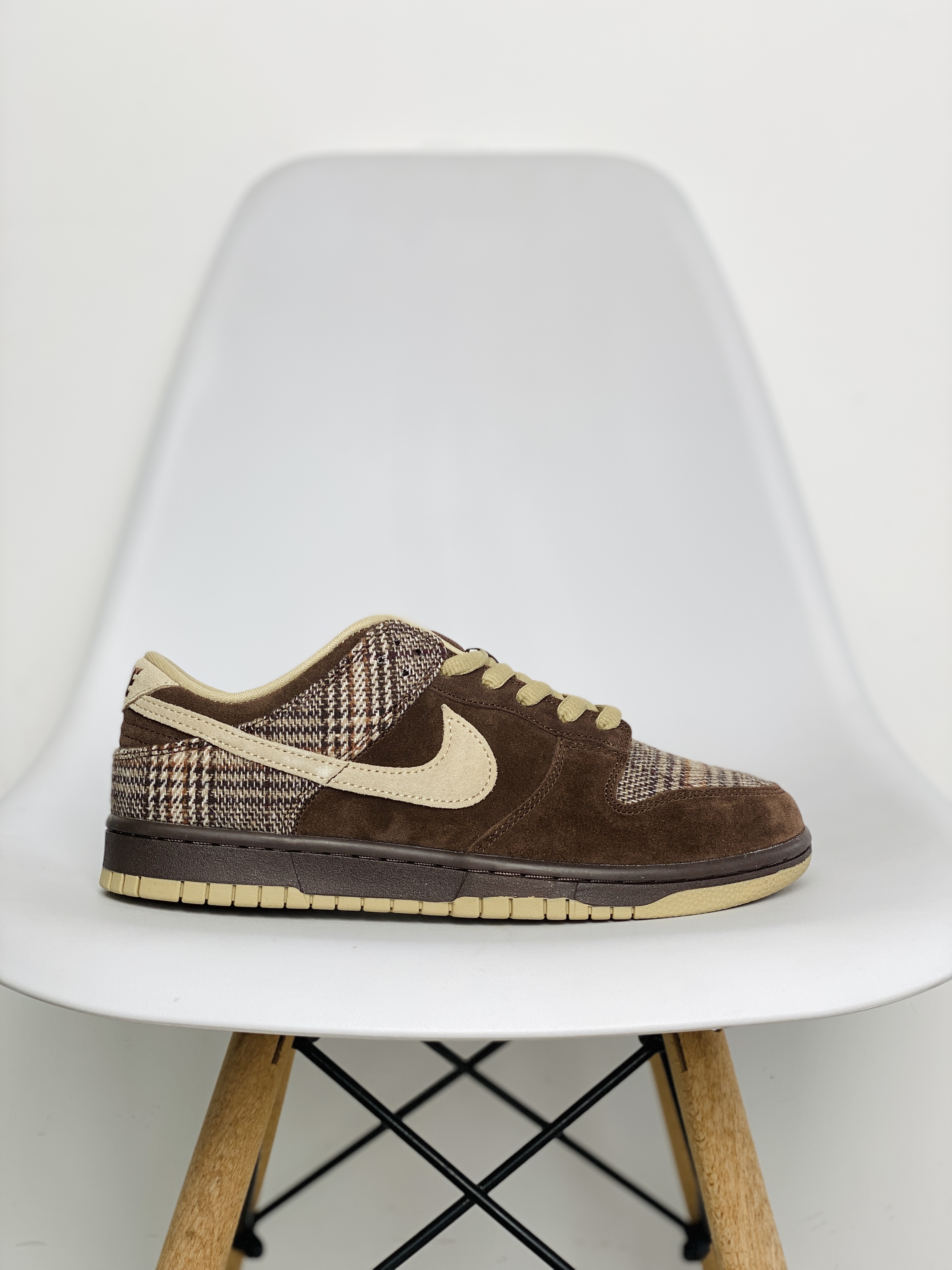 Nike Dunk SB Low Tweed 棕色 格子 低筒 复古板鞋 休闲鞋 男鞋 女鞋 304292-223