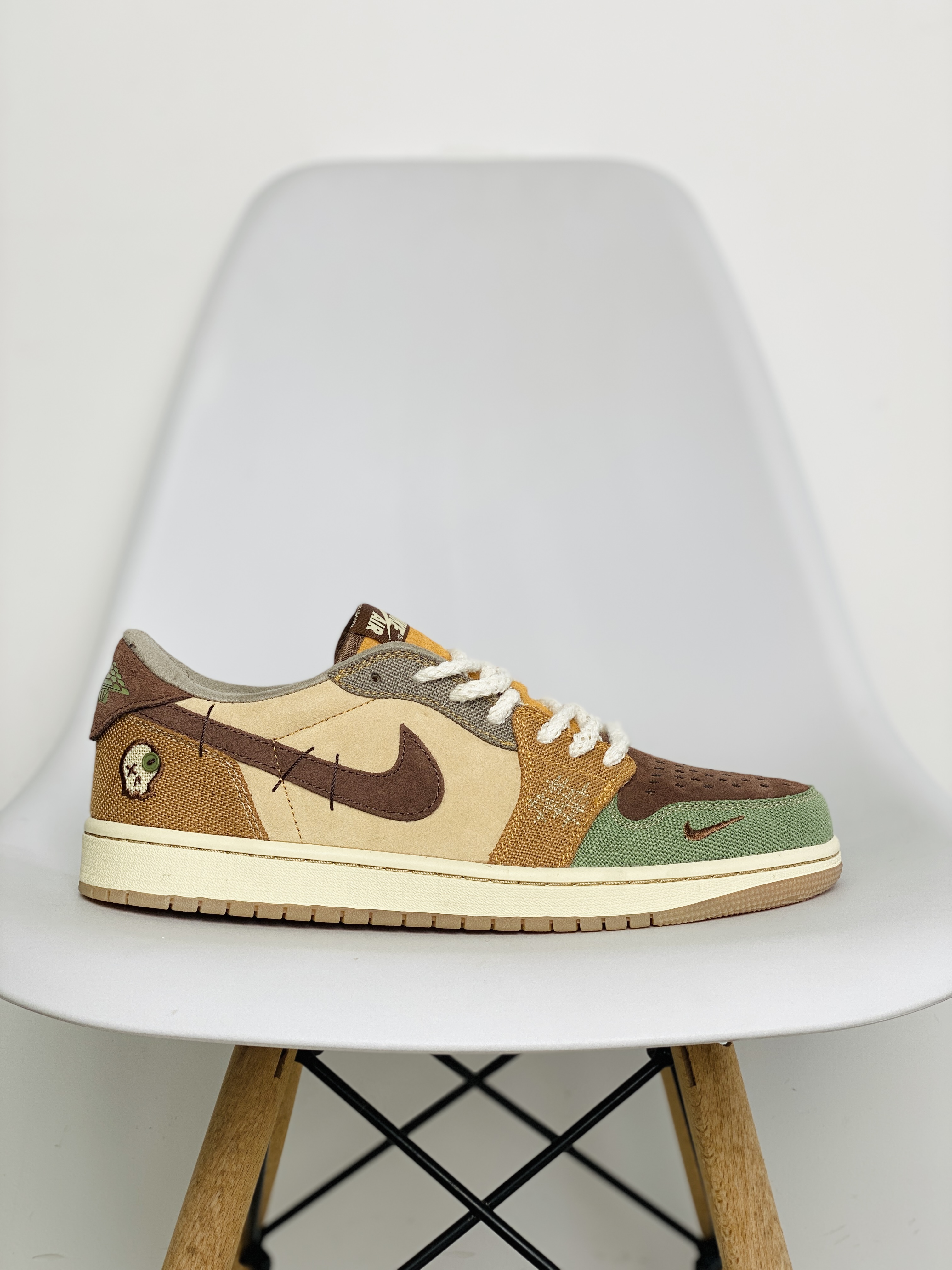 Zion Williamson Air Jordan 1 Retro Low OG Voodoo 棕色 巫毒娃娃 低筒 板鞋 休闲鞋 男鞋 