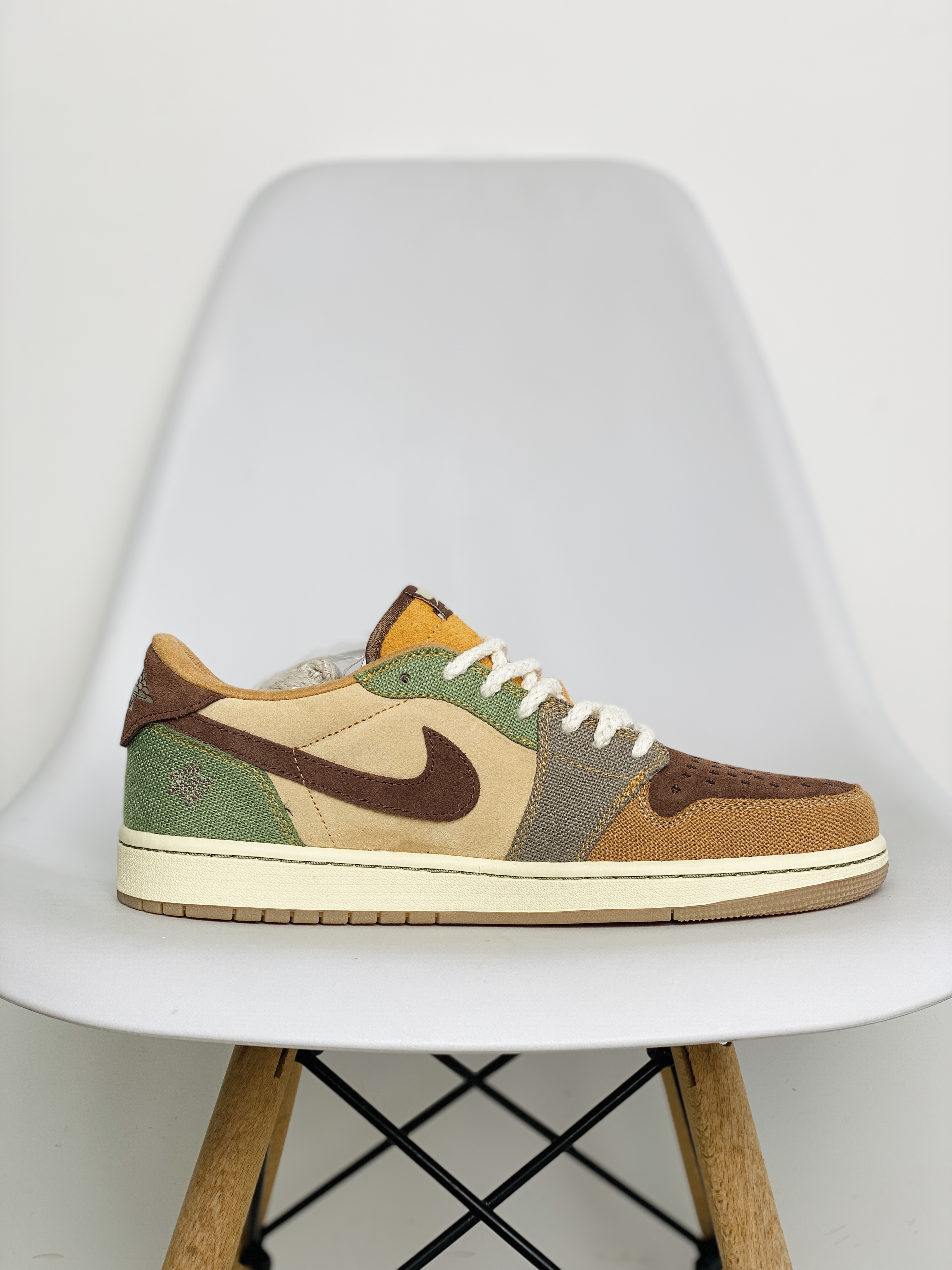 Zion Williamson Air Jordan 1 Retro Low OG Voodoo 棕色 巫毒娃娃 低筒 板鞋 休闲鞋 男鞋 