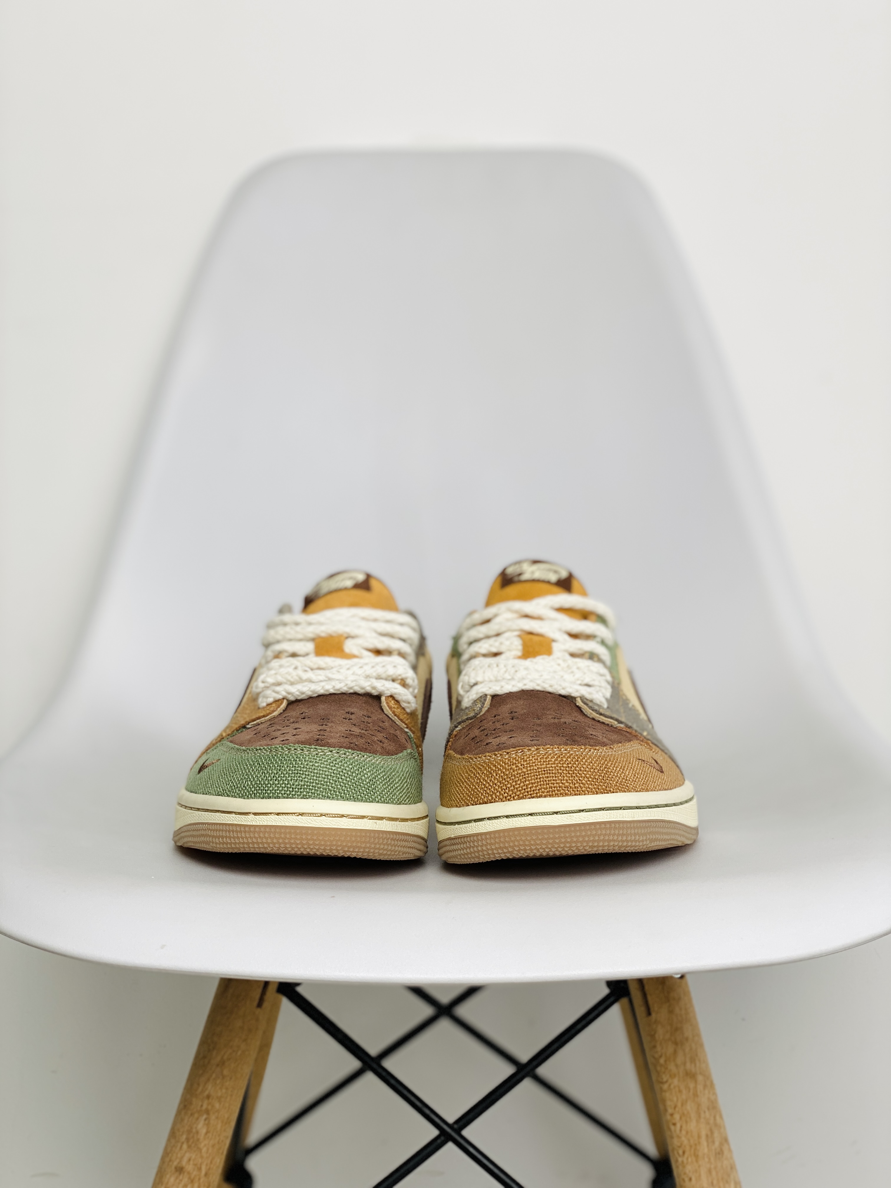 Zion Williamson Air Jordan 1 Retro Low OG Voodoo 棕色 巫毒娃娃 低筒 板鞋 休闲鞋 男鞋 