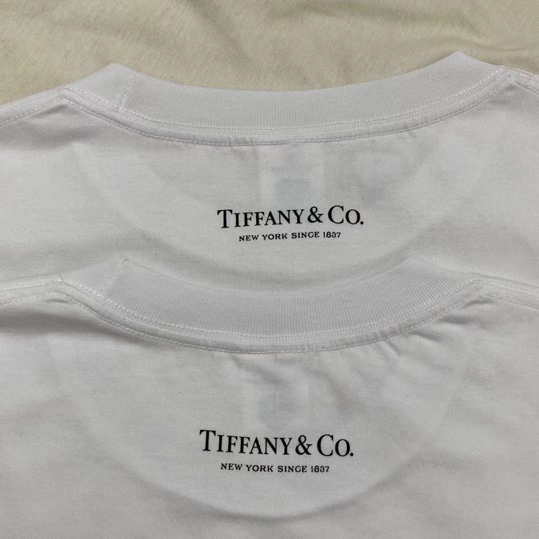 Supreme Week 12 x Tiffany & Co Logo Tee 联名款 蒂芙尼 印花纯色短袖 灰粉色 短袖 T 恤 男女同款