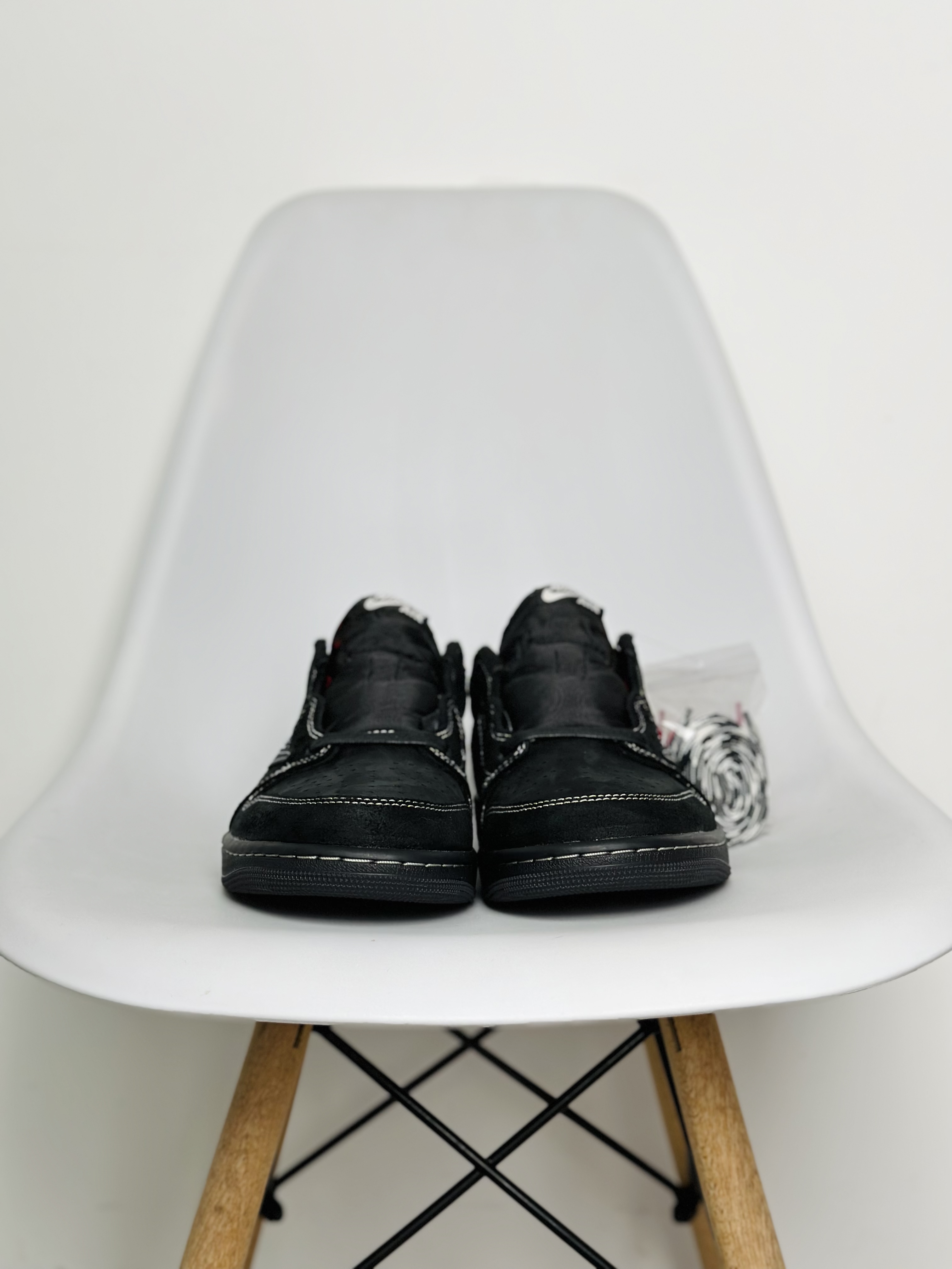 Travis Scott x Air Jordan AJ1 Low Black Phantom 黑武士 低筒 倒钩4.0 板鞋 篮球鞋 男鞋