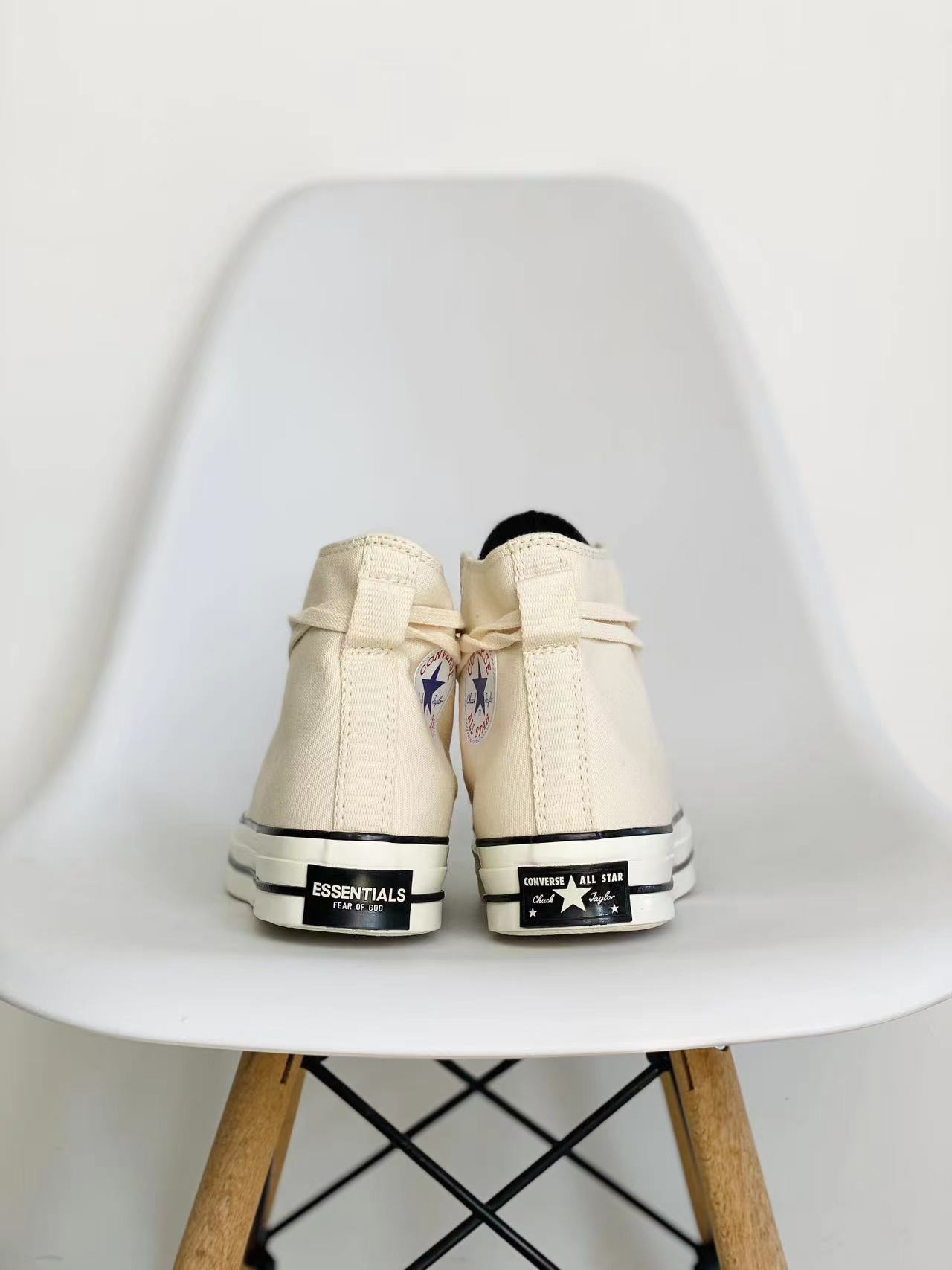 Converse Chuck 1970S x Fear of God Essentials 米黄 高筒 帆布鞋 板鞋 休闲鞋  男鞋 女鞋  