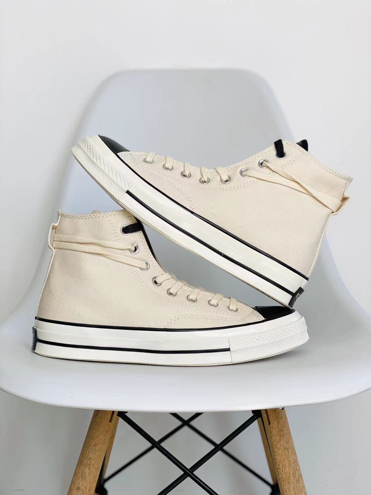 Converse Chuck 1970S x Fear of God Essentials 米黄 高筒 帆布鞋 板鞋 休闲鞋  男鞋 女鞋  