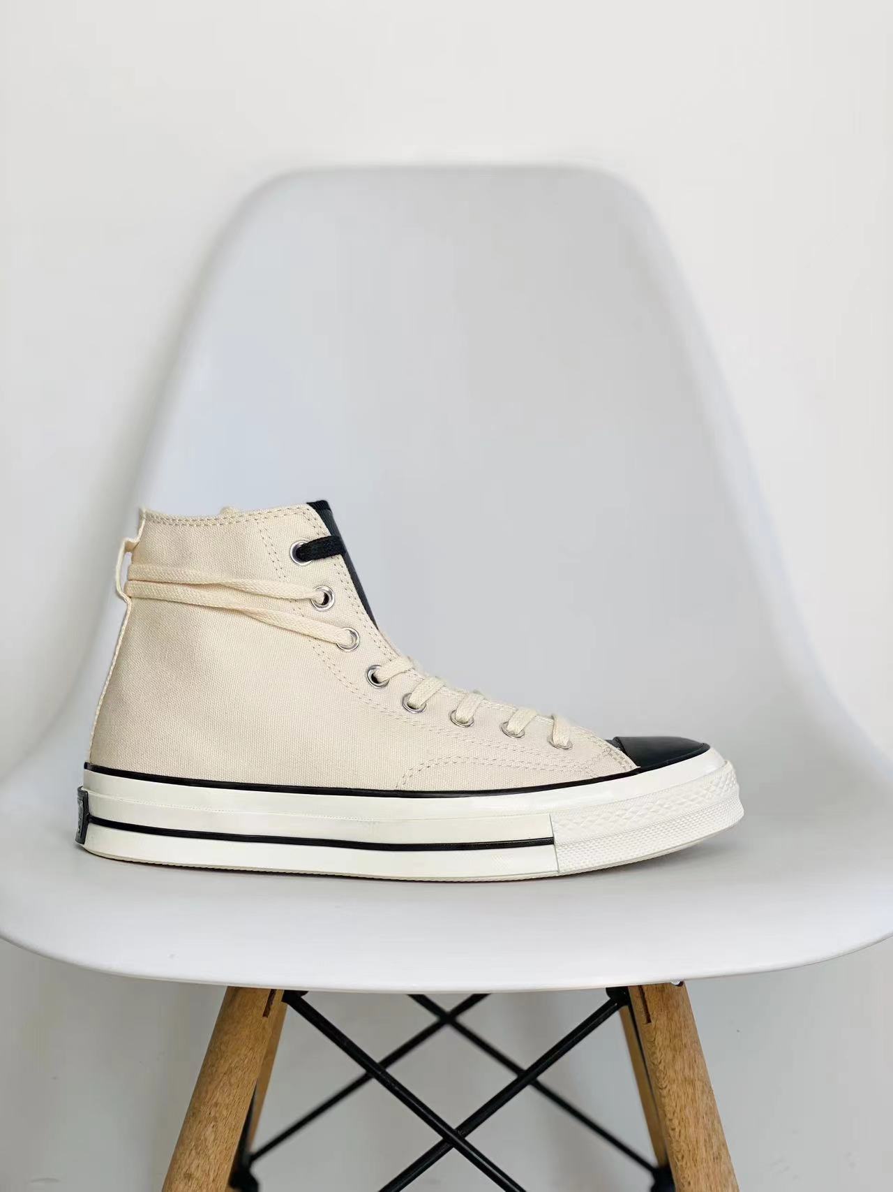 Converse Chuck 1970S x Fear of God Essentials 米黄 高筒 帆布鞋 板鞋 休闲鞋  男鞋 女鞋  