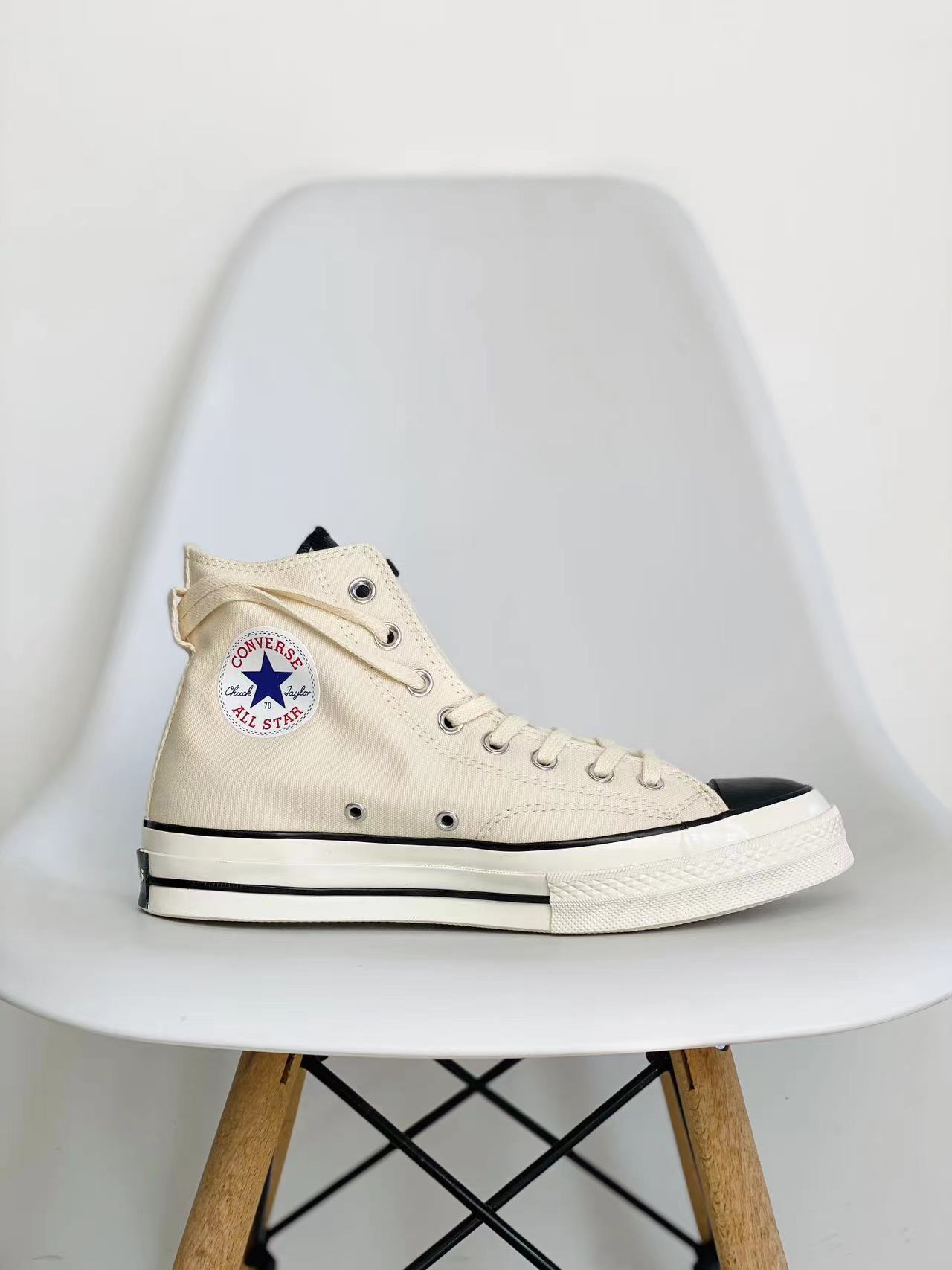 Converse Chuck 1970S x Fear of God Essentials 米黄 高筒 帆布鞋 板鞋 休闲鞋  男鞋 女鞋  