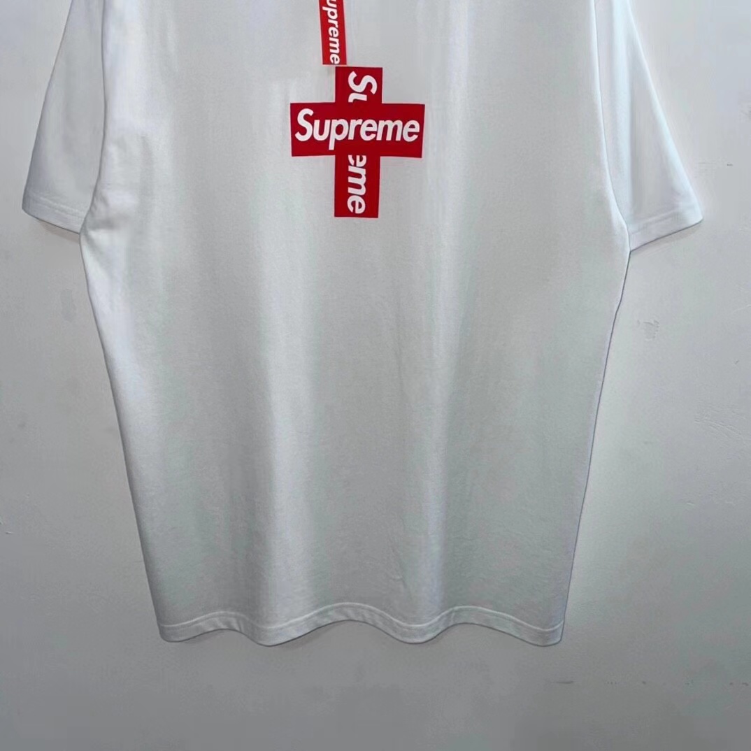 Supreme Week 17 Cross Box Logo Tee 十字架 白色  短袖 T 恤 男女同款 SUP-FW20-371