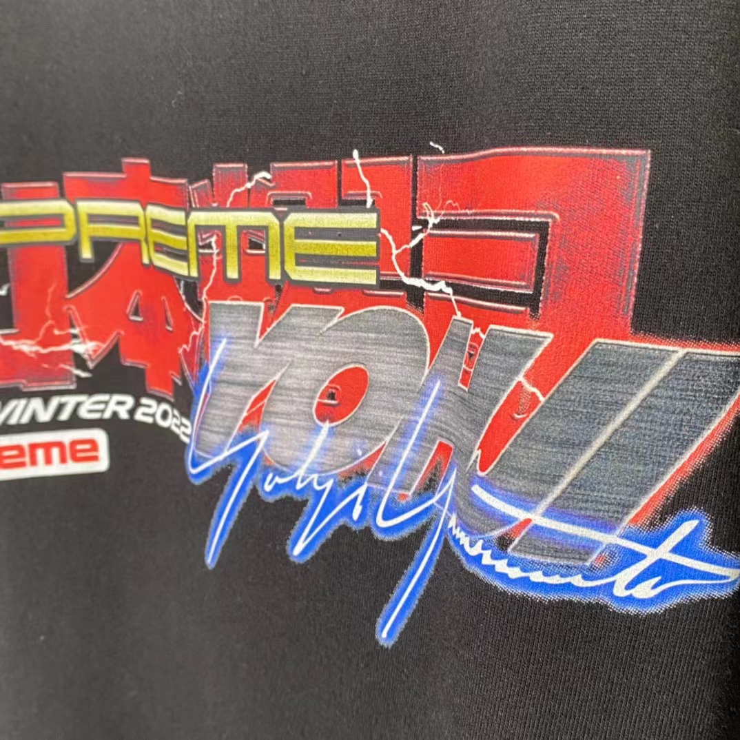 Supreme Yohji Yamamoto Week4 FW22 Tekken Tee 山本耀司 黑色  短袖 T 恤 男女同款 SUP-FW20-410