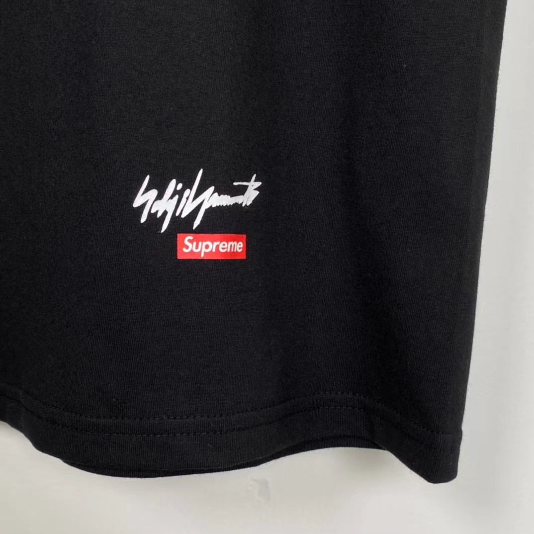 Supreme Yohji Yamamoto Week4 FW22 Tekken Tee 山本耀司 黑色  短袖 T 恤 男女同款 SUP-FW20-410