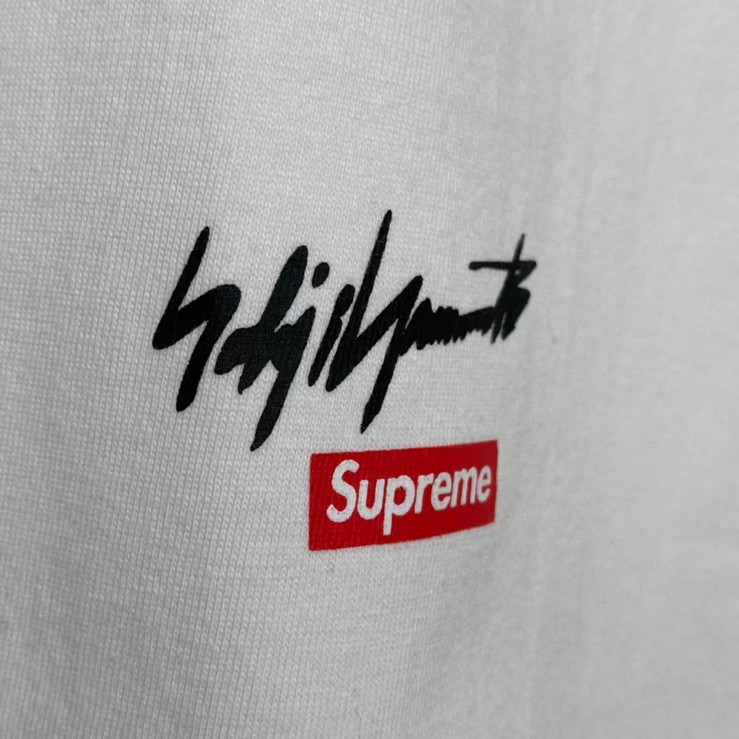 Supreme Yohji Yamamoto Week4 FW22 Tekken Tee 山本耀司 白色  短袖 T 恤 男女同款 SUP-FW20-410