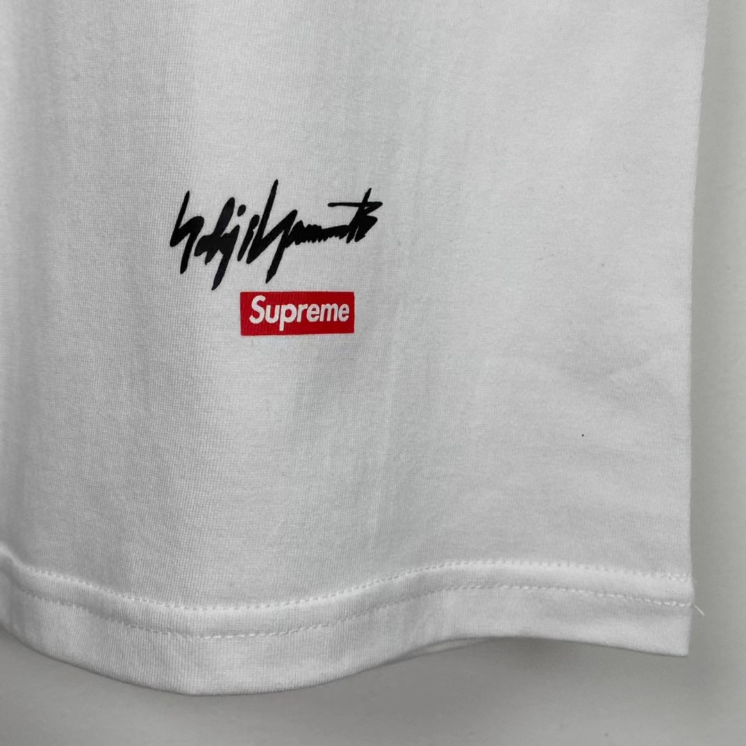 Supreme Yohji Yamamoto Week4 FW22 Tekken Tee 山本耀司 白色  短袖 T 恤 男女同款 SUP-FW20-410