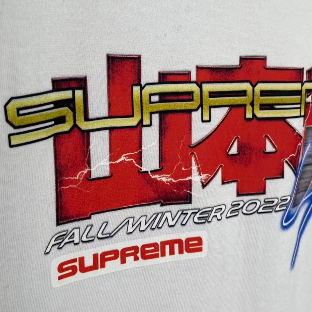 Supreme Yohji Yamamoto Week4 FW22 Tekken Tee 山本耀司 白色  短袖 T 恤 男女同款 SUP-FW20-410