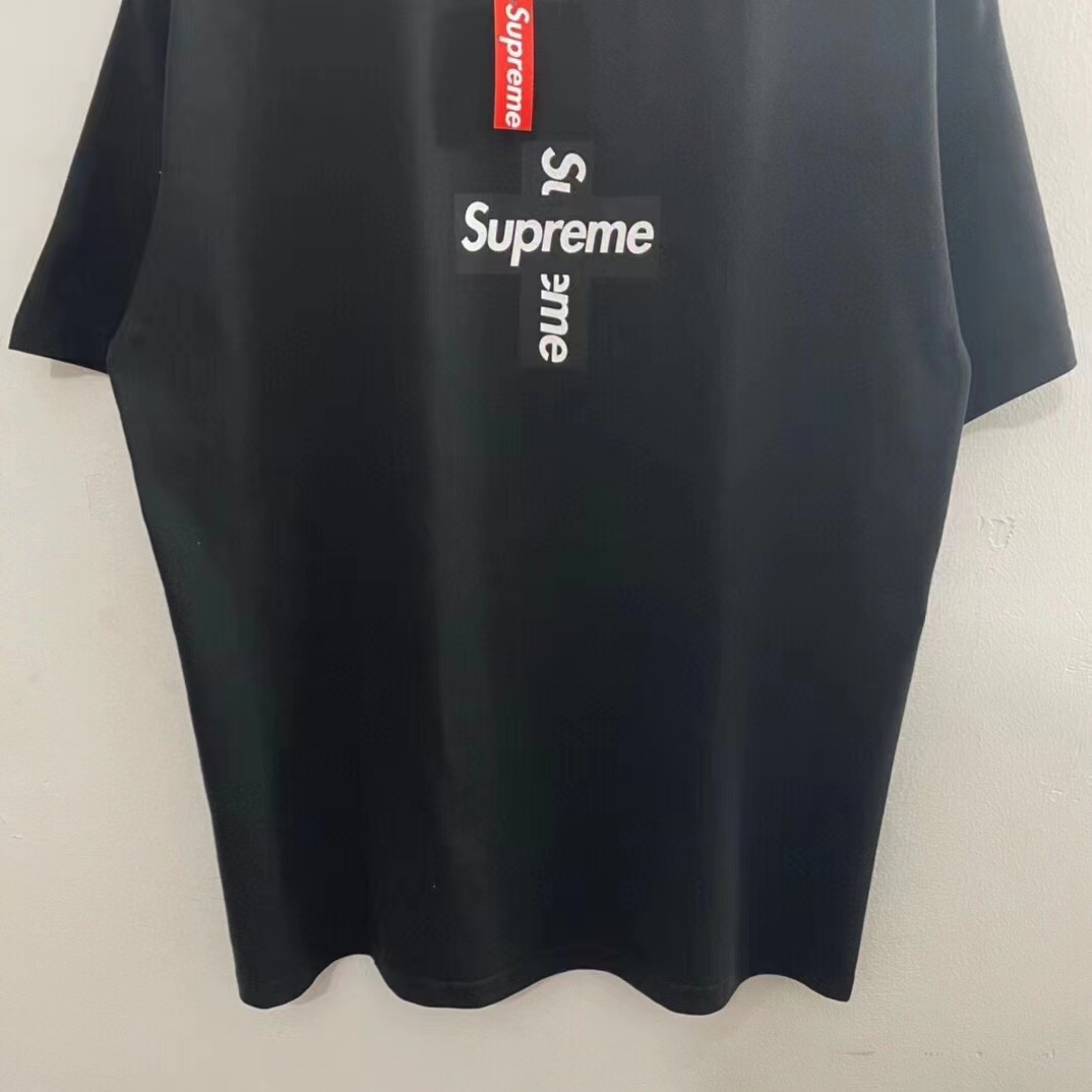 Supreme Week 17 Cross Box Logo Tee 十字架 黑色  短袖 T 恤 男女同款 SUP-FW20-371