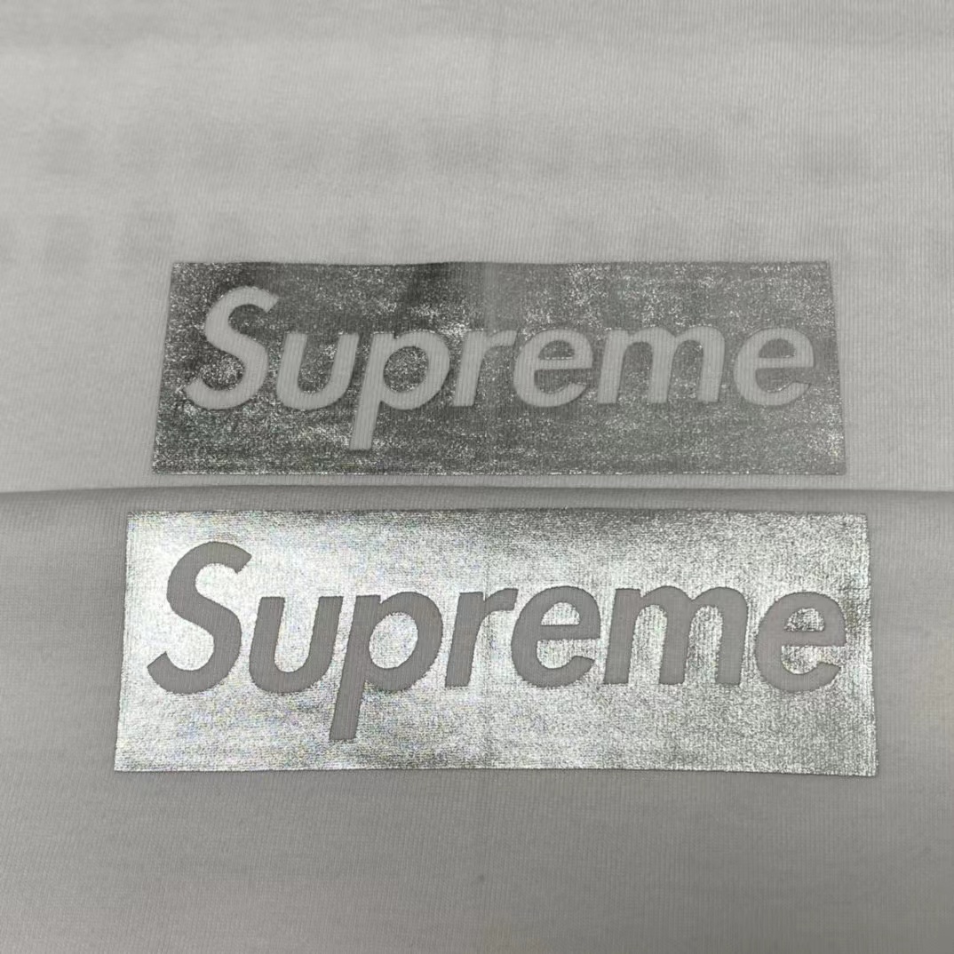 Supreme Chicago Box Logo 开业限定 白色 液态银  短袖 T 恤 男女同款 SUP-FW20-740