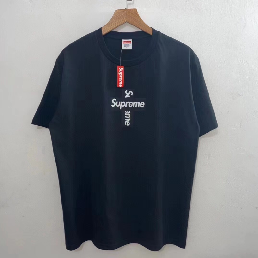 Supreme Week 17 Cross Box Logo Tee 十字架 黑色  短袖 T 恤 男女同款 SUP-FW20-371