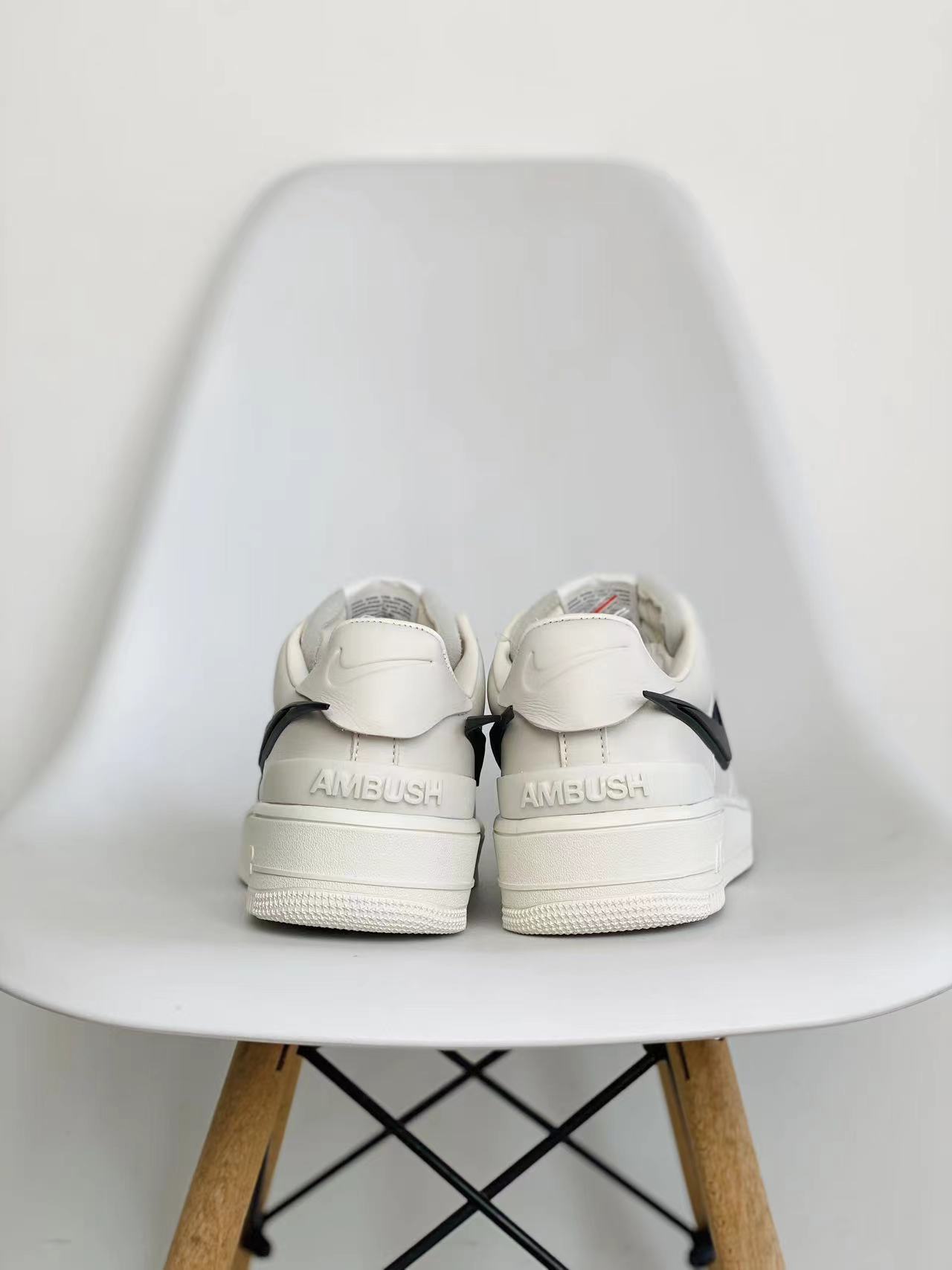 新版 AMBUSH x Nike Air Force 1 Low 黑白色 低筒 休闲鞋 板鞋 男鞋 女鞋 DV3464-002