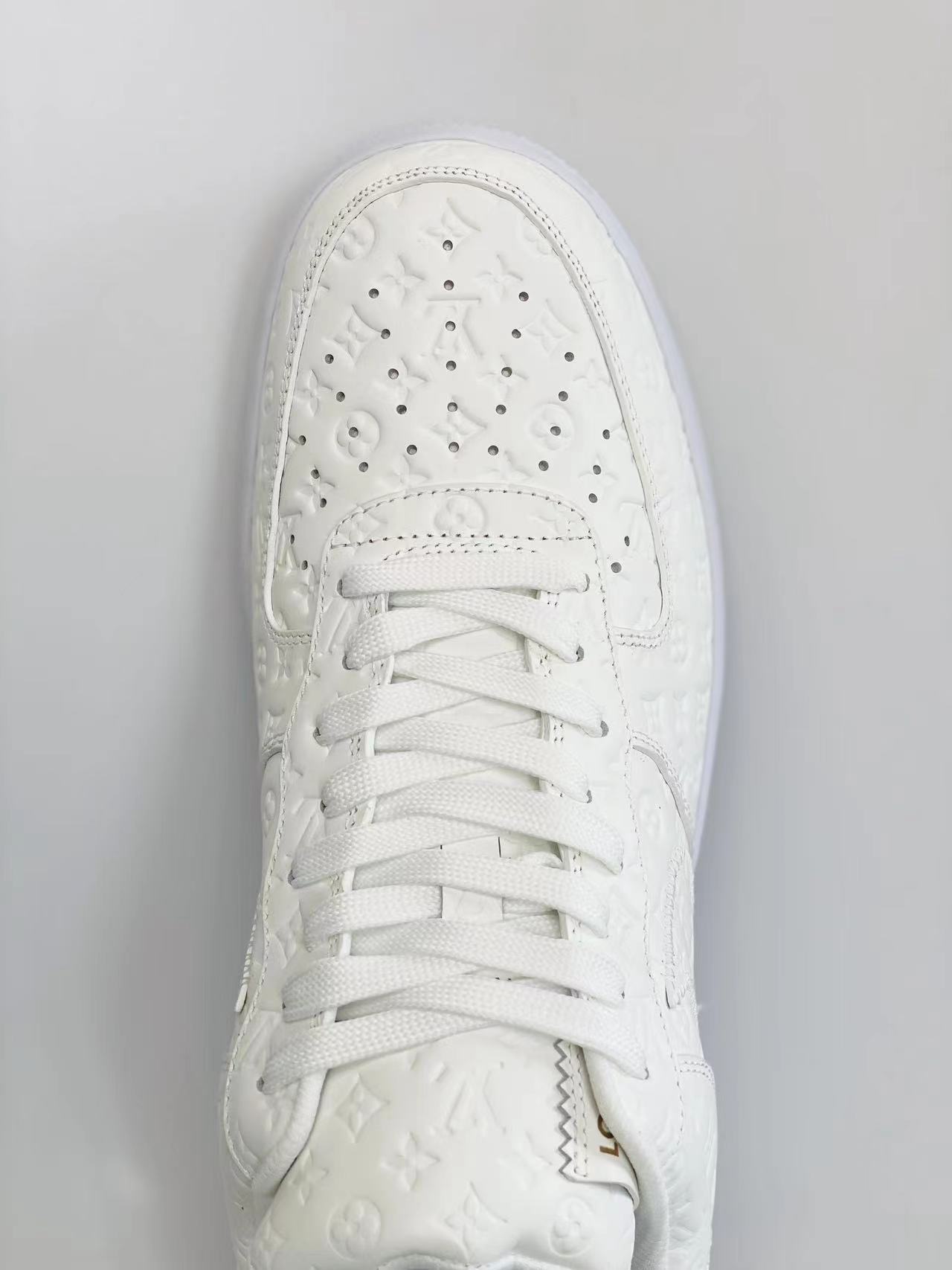 原盒版 帶配件 Louis Vuitton x Nike Air Force 1 Low  白色  低筒 牛皮 休闲鞋 运动鞋 板鞋 男鞋 女鞋 1A9V87