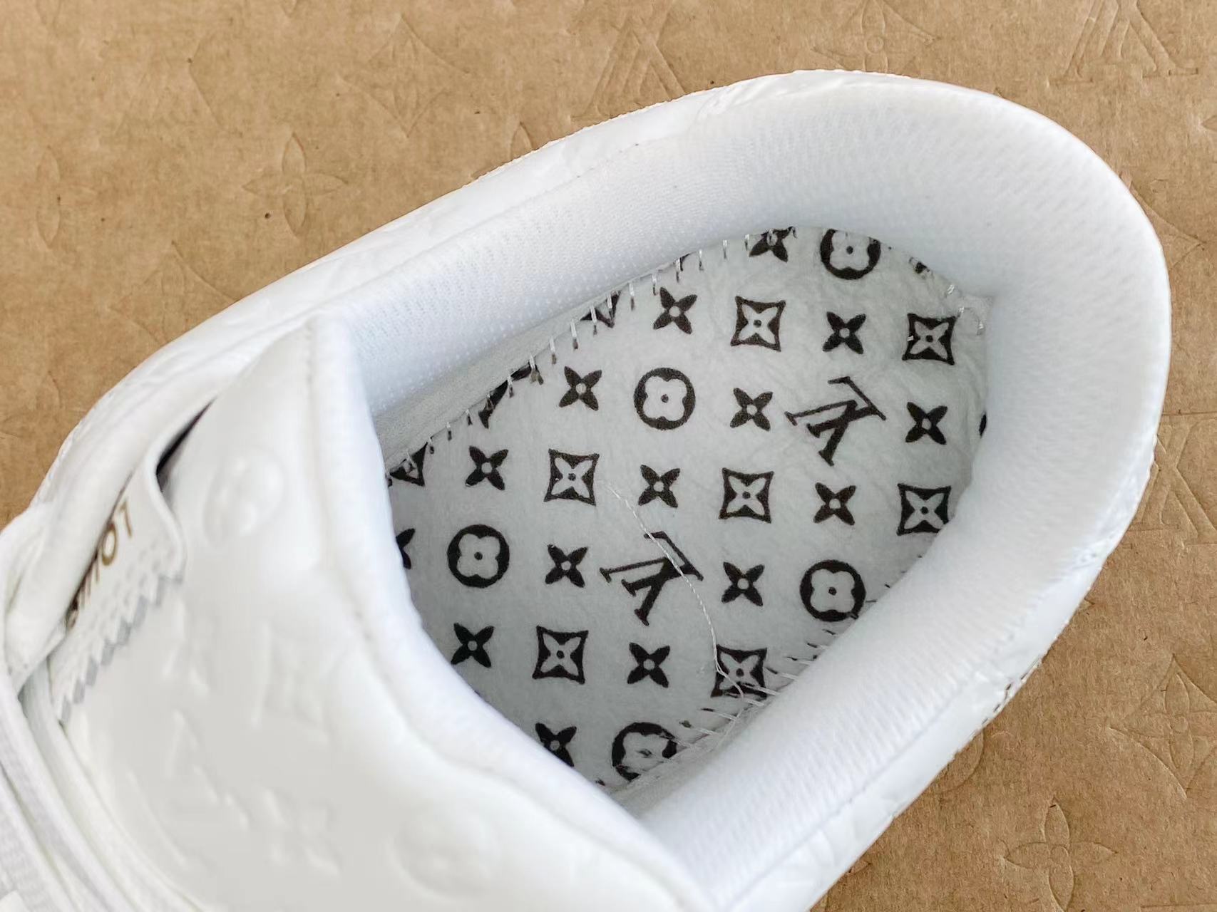原盒版 帶配件 Louis Vuitton x Nike Air Force 1 Low  白色  低筒 牛皮 休闲鞋 运动鞋 板鞋 男鞋 女鞋 1A9V87