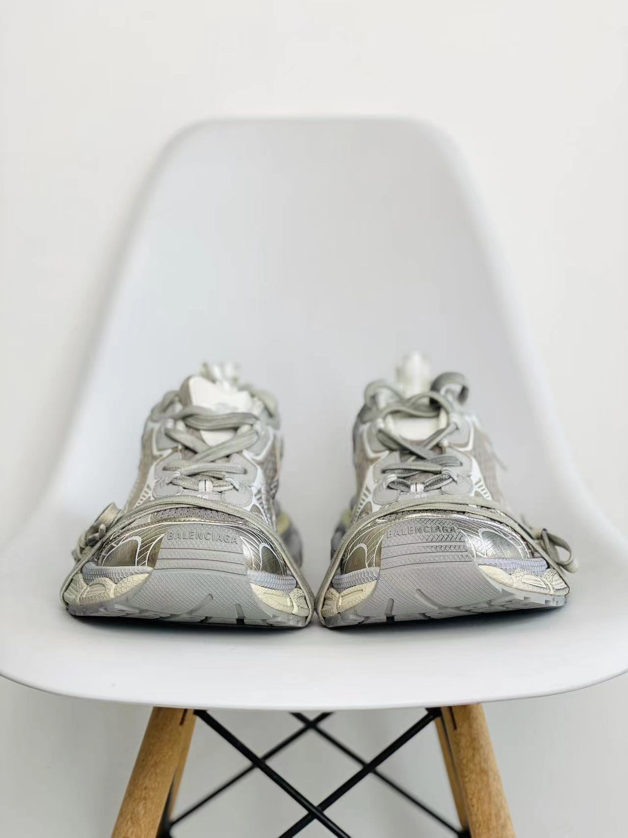 Balenciaga 巴黎世家 3XL 网布 系带 做旧 浅米色 低筒 老爹鞋 运动 复古板鞋 休闲鞋 男鞋 女鞋 734734W3XL49191