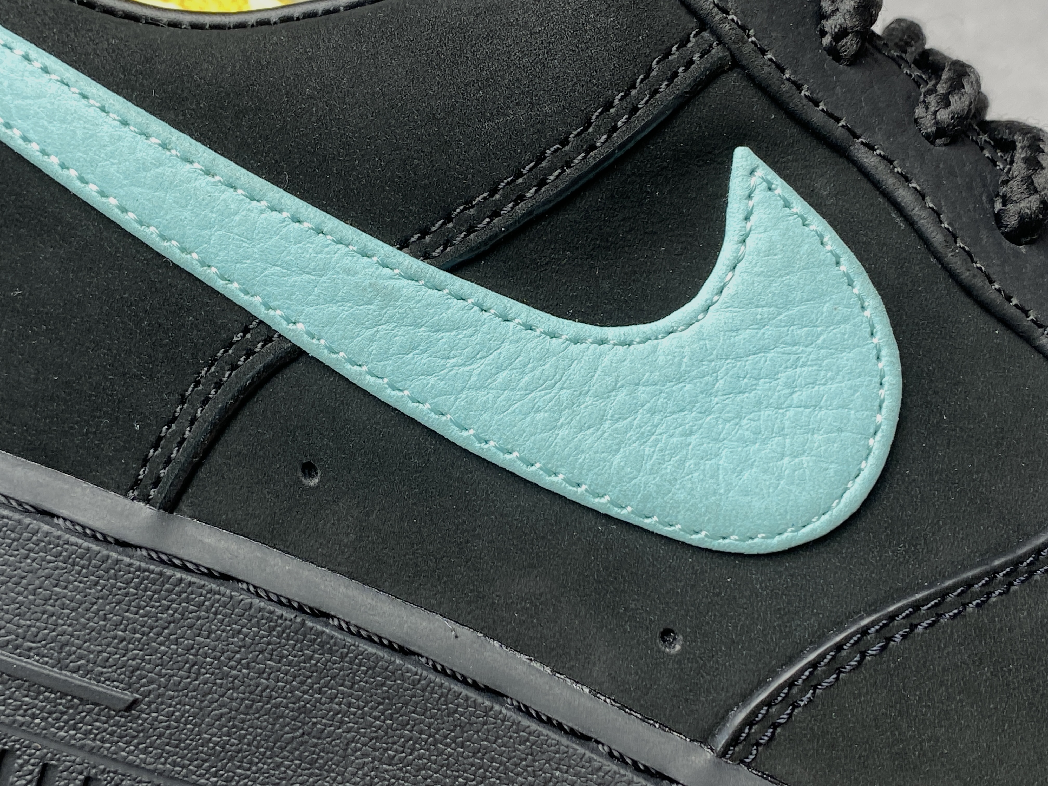 925銀版本 TIFFANY & CO Air Force 1 Low 1837 蒂芙尼 聯名 黑色  低筒 牛皮 休闲鞋 运动鞋 板鞋 男鞋 女鞋 DZ1382-001