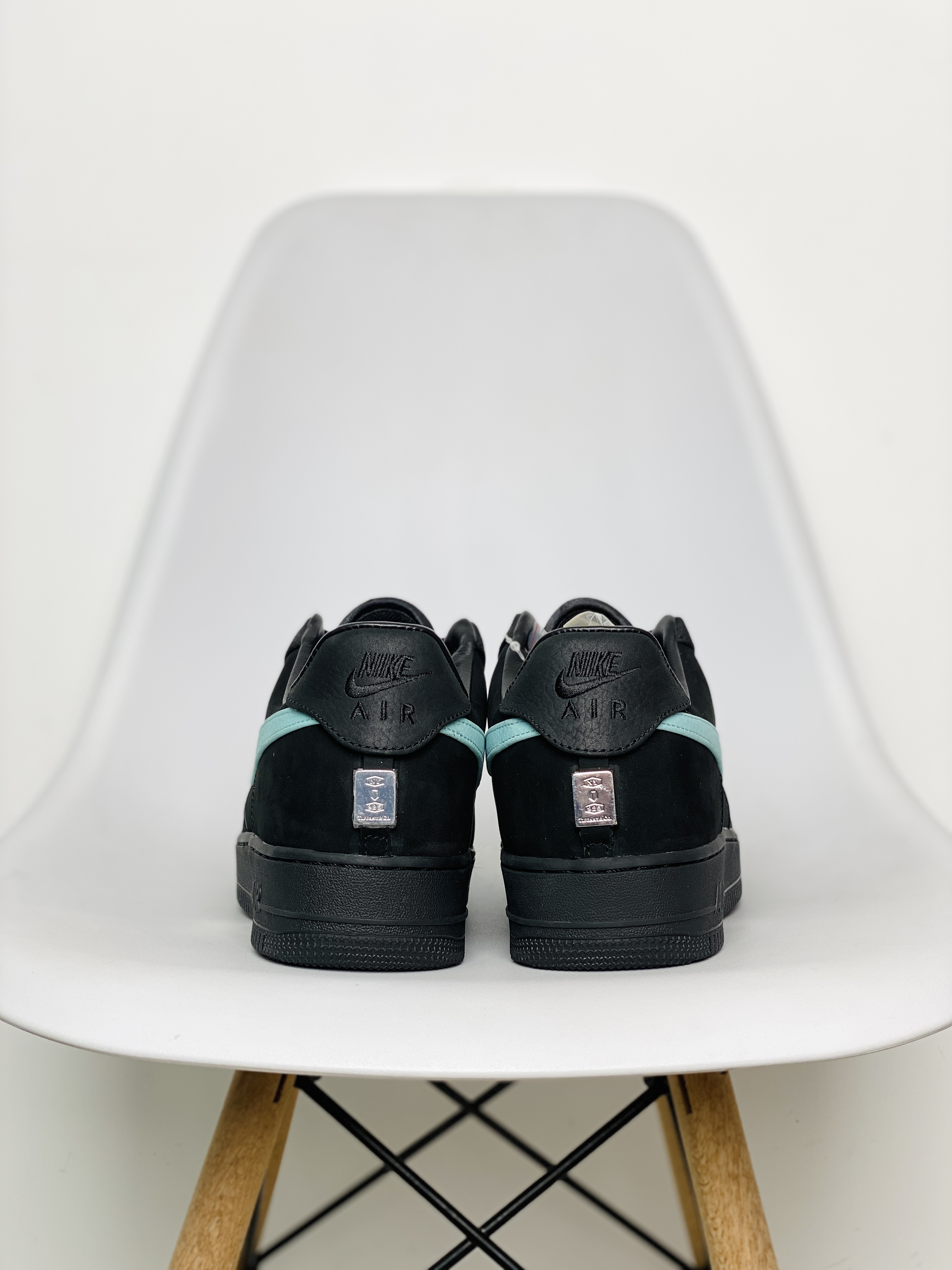 925銀版本 TIFFANY & CO Air Force 1 Low 1837 蒂芙尼 聯名 黑色  低筒 牛皮 休闲鞋 运动鞋 板鞋 男鞋 女鞋 DZ1382-001
