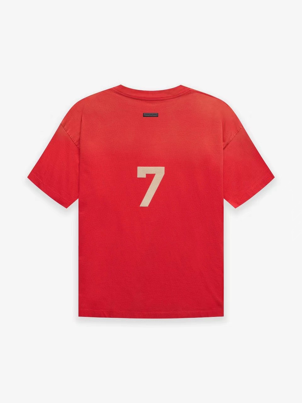 Fear of God Seventh Collection FOG 7 th 第七季主线款后背数字7植绒印花 短袖 藏蓝色 红色 水泥白 T 恤 男女同款 