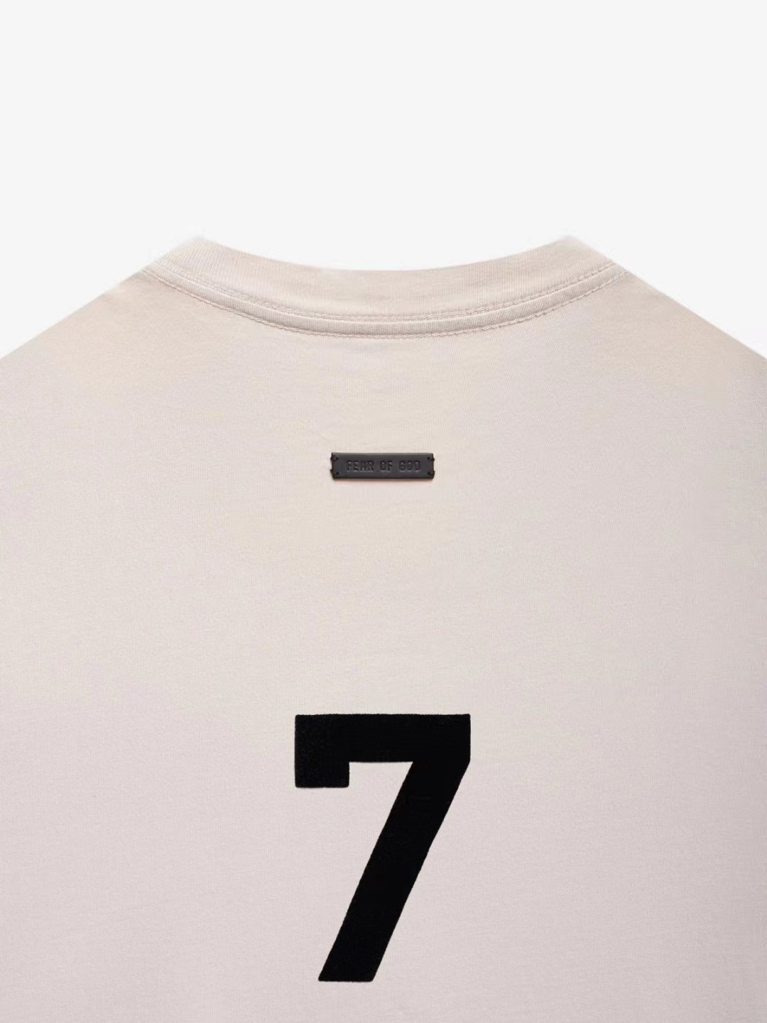 Fear of God Seventh Collection FOG 7 th 第七季主线款后背数字7植绒印花 短袖 藏蓝色 红色 水泥白 T 恤 男女同款 