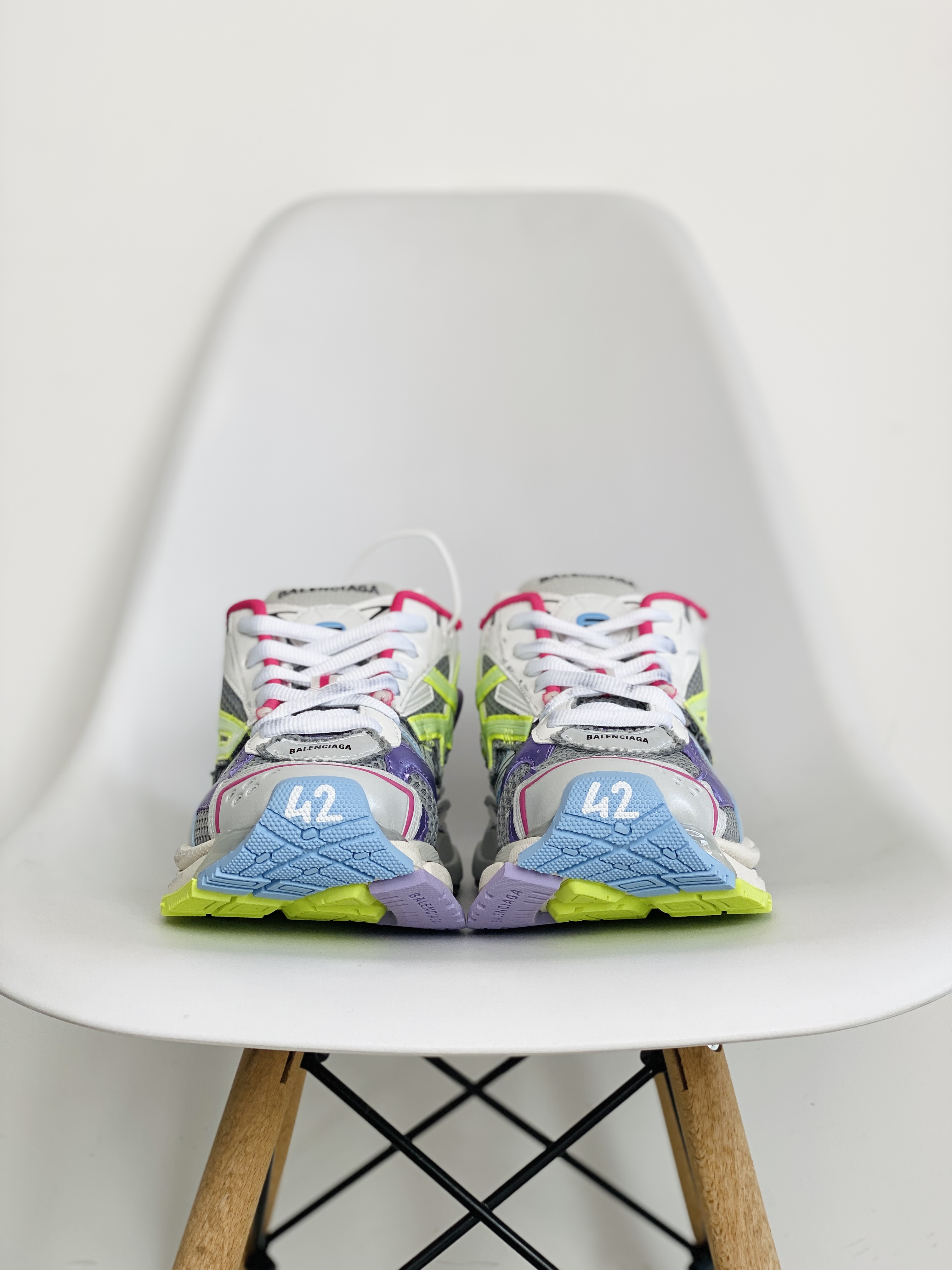 Balenciaga Runner 巴黎世家 白绿紫 老爹鞋 运动 复古板鞋 休闲鞋 男鞋 女鞋