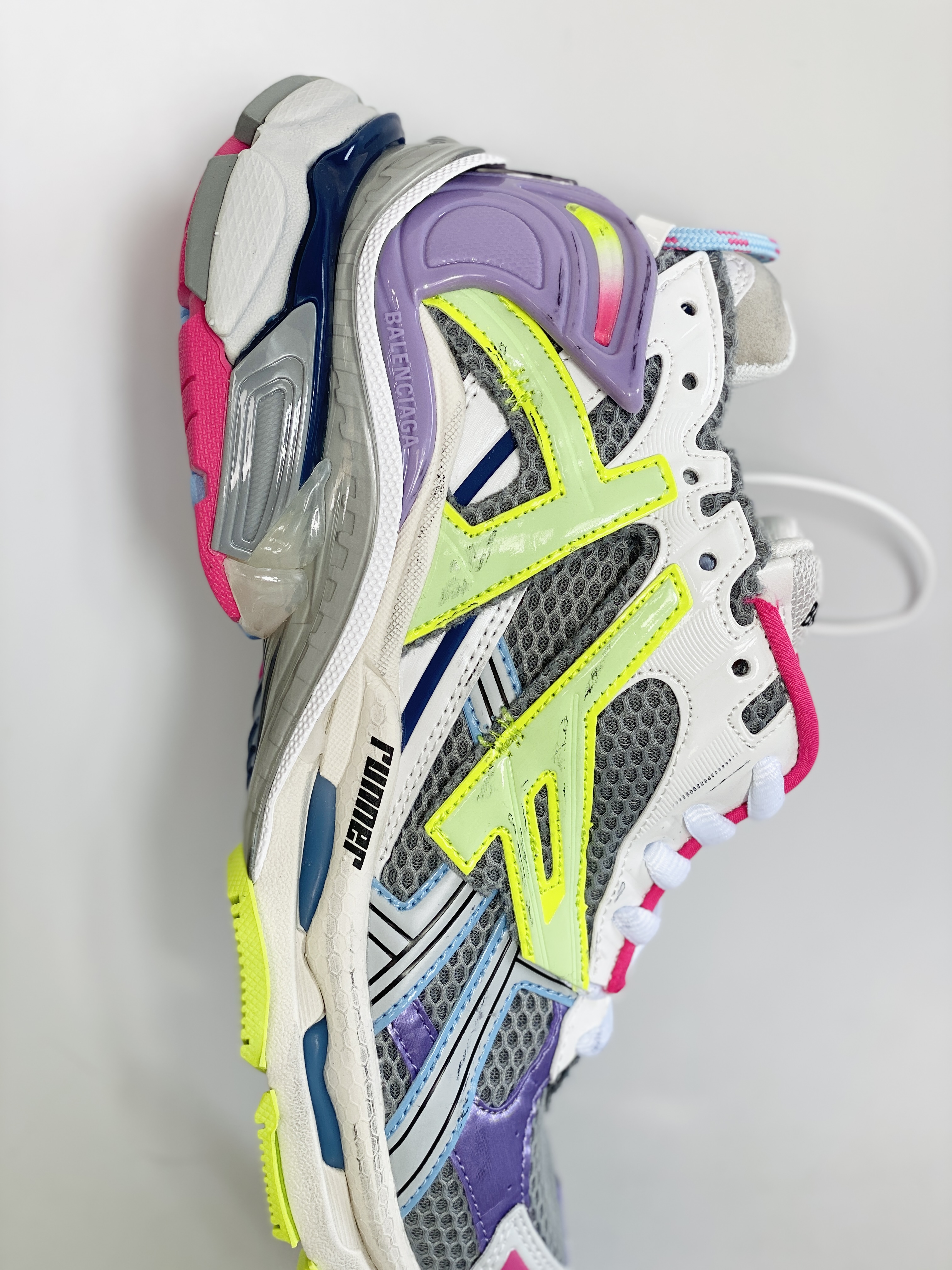 Balenciaga Runner 巴黎世家 白绿紫 老爹鞋 运动 复古板鞋 休闲鞋 男鞋 女鞋