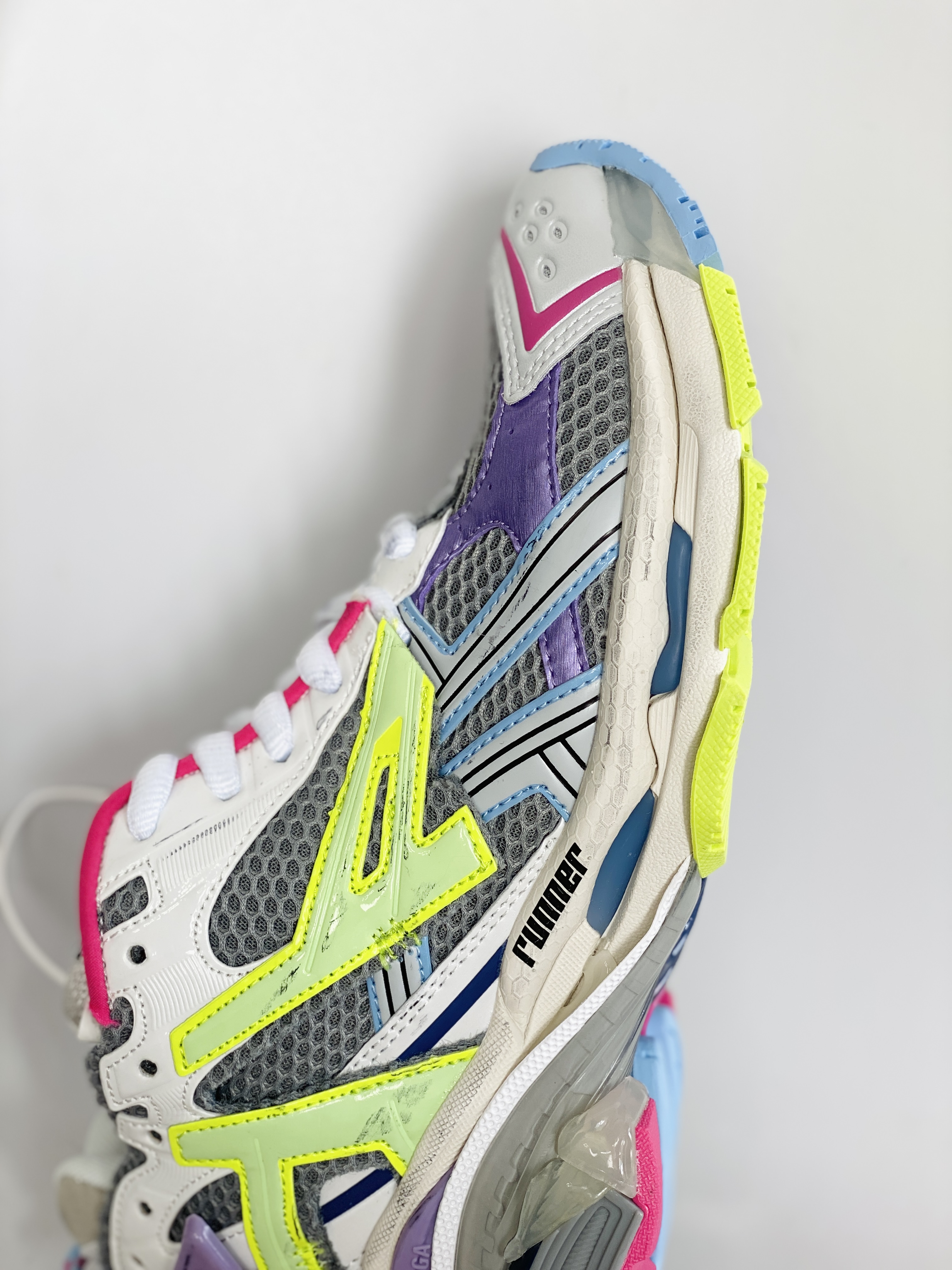 Balenciaga Runner 巴黎世家 白绿紫 老爹鞋 运动 复古板鞋 休闲鞋 男鞋 女鞋