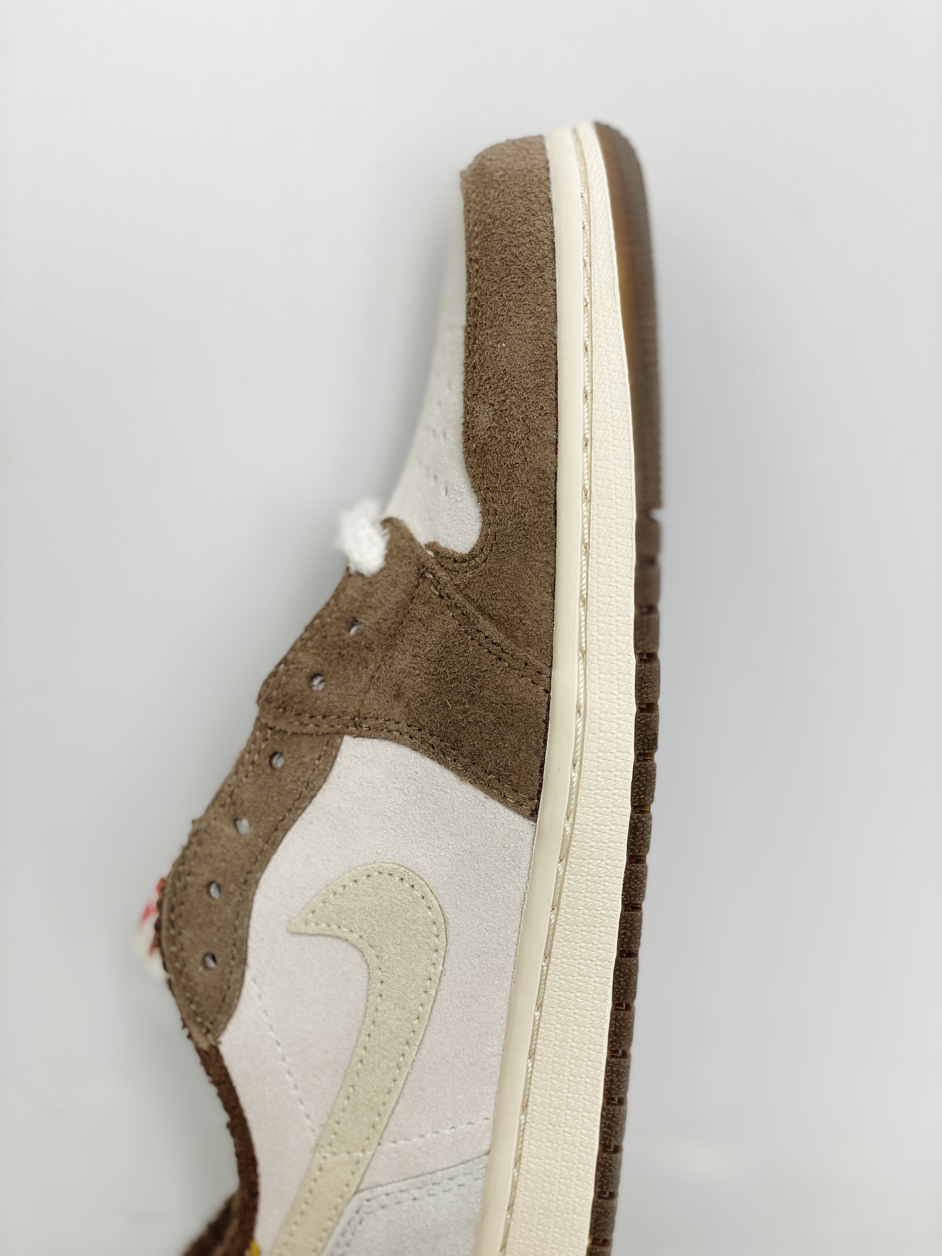 正确后跟做旧版 Air Jordan 1 Low OG AJ1 Year of the Rabbit 兔年 白棕色  低筒 气垫 休闲鞋 板鞋 球鞋 男鞋 女鞋 DV1312-200