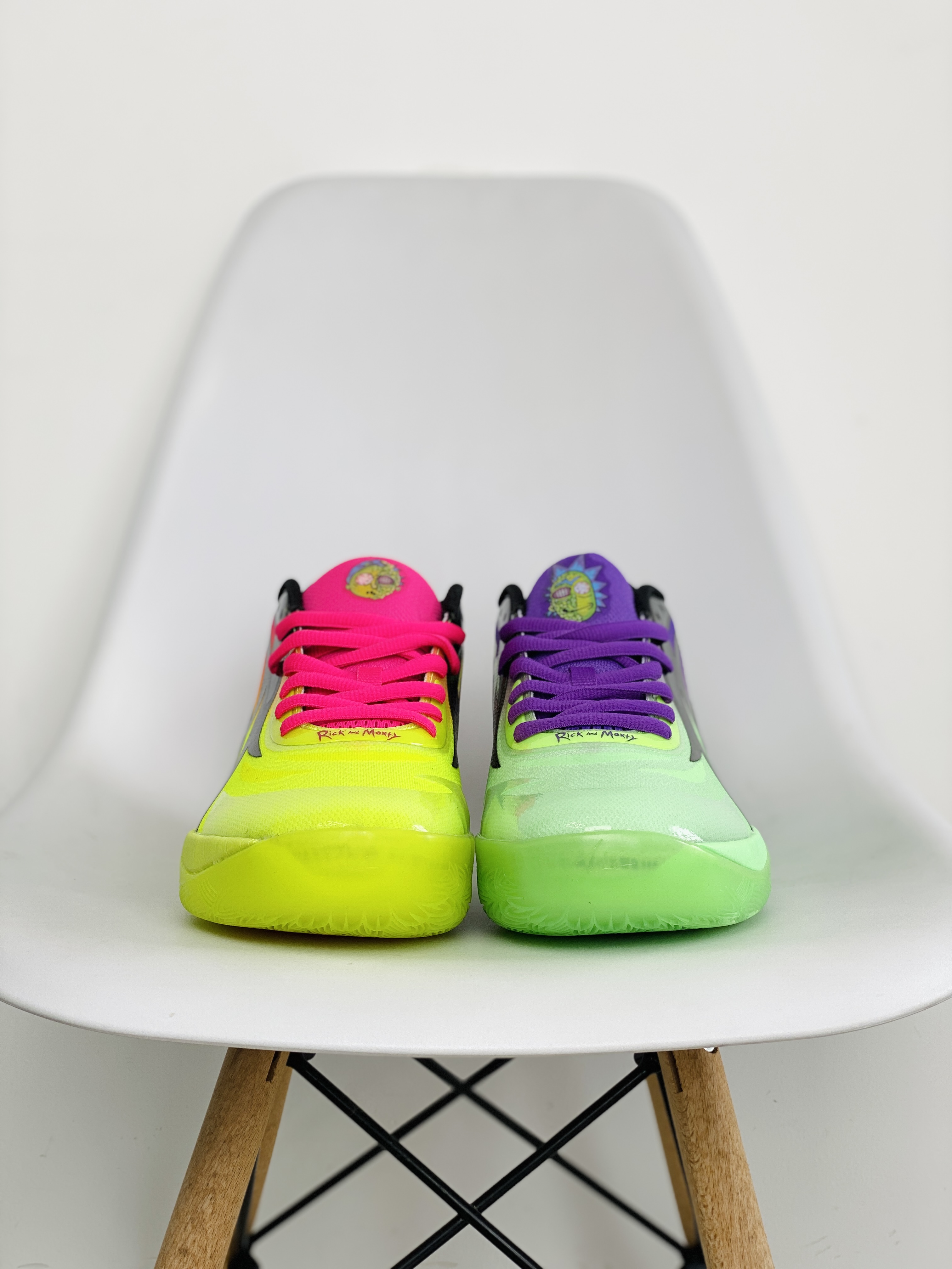 RICK Morty PUMA MB.02 拉梅洛鮑爾二代  高筒 防滑籃球鞋 實戰鞋 綠紅紫 377411-02