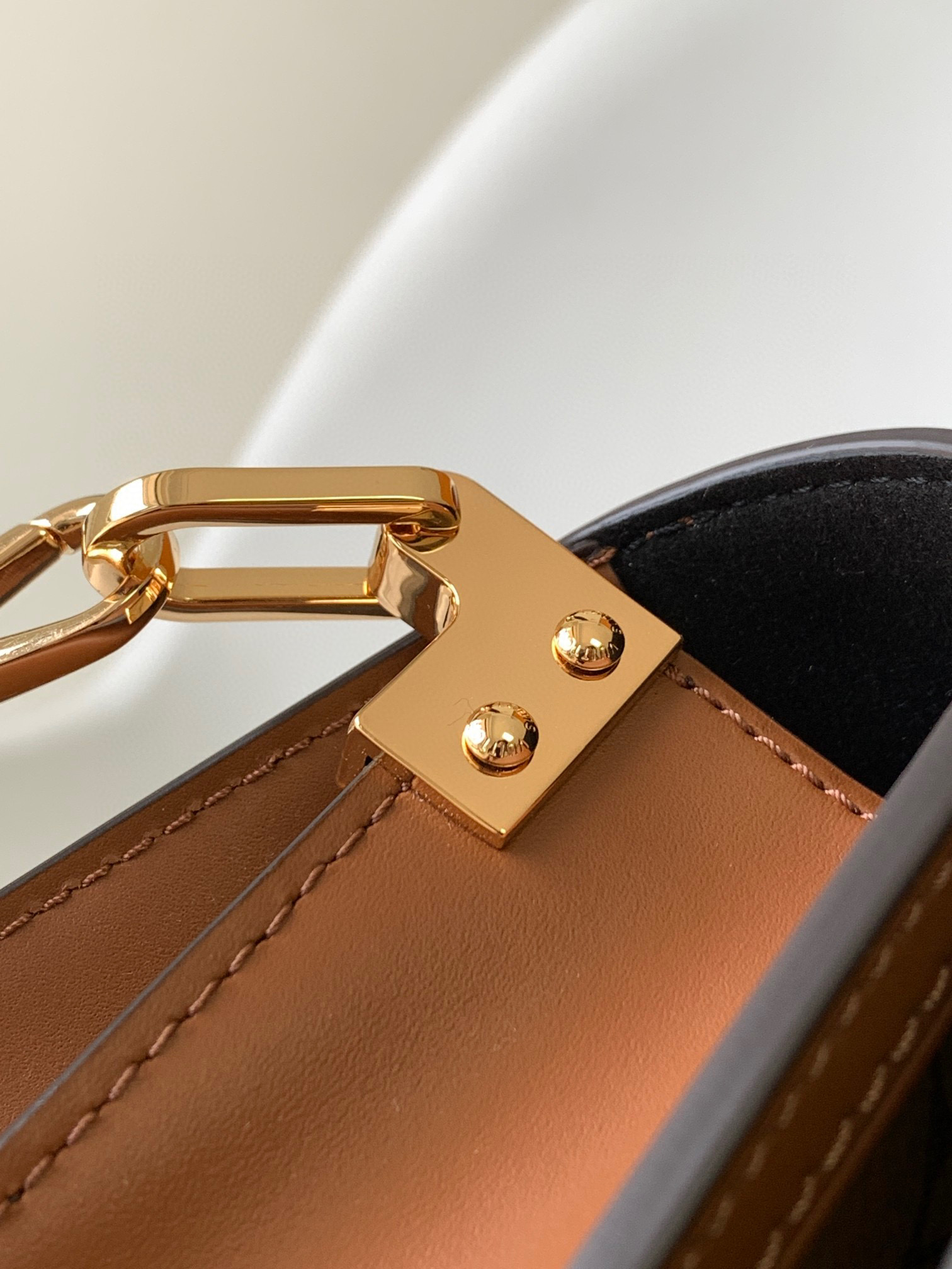 原厂皮 LOUIS VUITTON Dauphine 达妮芙 经典老花满印 帆布小牛皮拼接 腋下包 手提包 单肩包 斜挎包 棕色 迷你款 M45959 44580