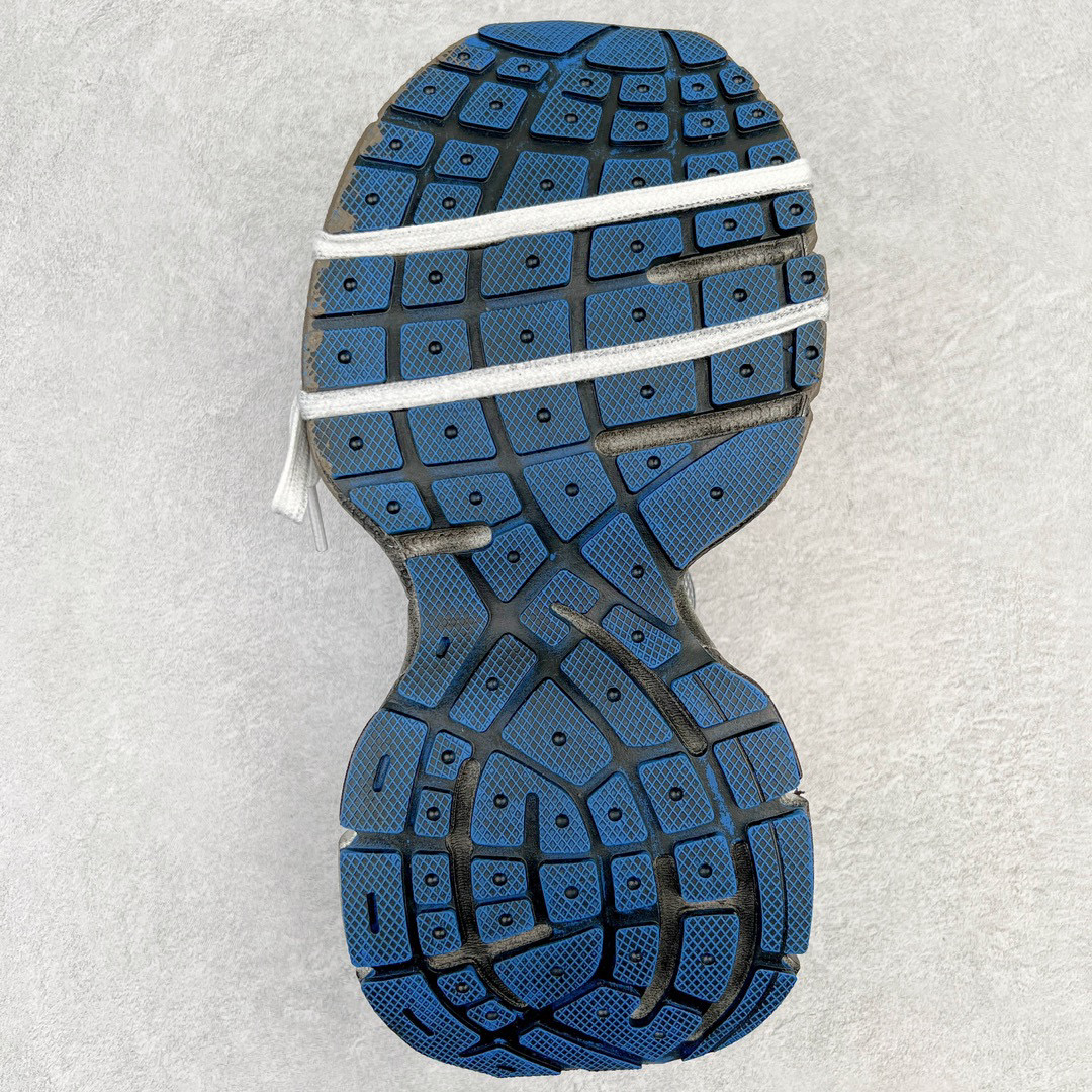 Balenciaga 巴黎世家 3XL 网布 系带 做旧  低筒 老爹鞋 运动 复古板鞋 休闲鞋 男鞋 女鞋  银蓝 泥染 734734W3XL71214