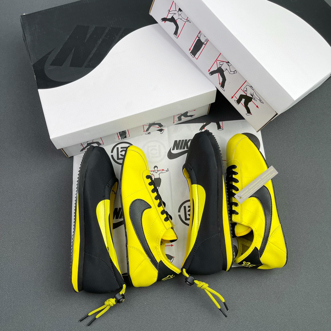  陳冠希 Clot  Clotez Bruce Lee  黄色 可拆卸 低筒 輕便 休閒鞋 復古跑鞋 板鞋 男鞋 女鞋 DZ3239-001