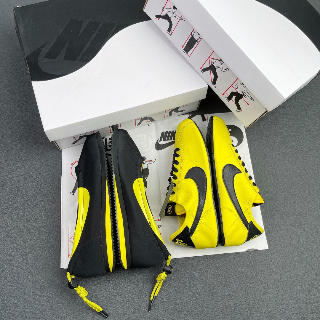  陳冠希 Clot  Clotez Bruce Lee  黄色 可拆卸 低筒 輕便 休閒鞋 復古跑鞋 板鞋 男鞋 女鞋 DZ3239-001