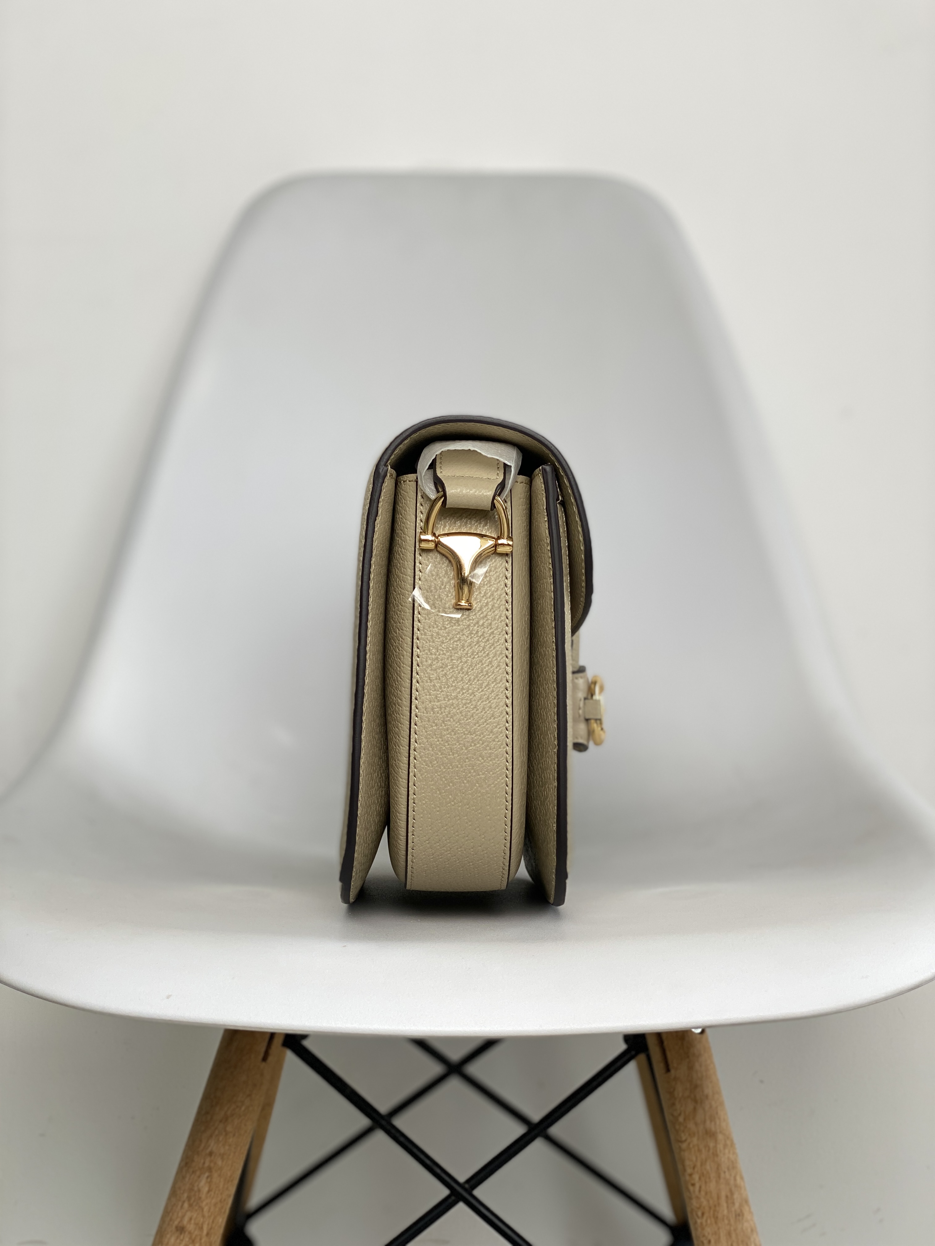 原厂皮 GUCCI 古驰 1955 Horsebit 马衔扣 复古金扣 老花Logo 帆布拼皮 斜挎包 单肩包 手提包 男女同款 602204-UULBG-9683