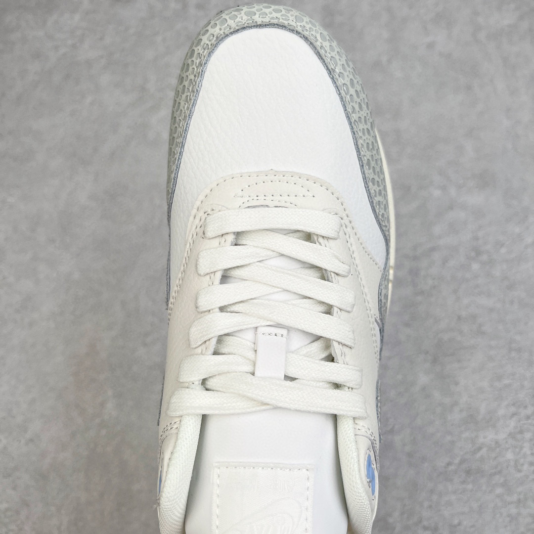 Air Max 1 Safari Summit White 低筒 减震运动鞋 休闲鞋 板鞋 男鞋 女鞋 灰白色  AO1021-023