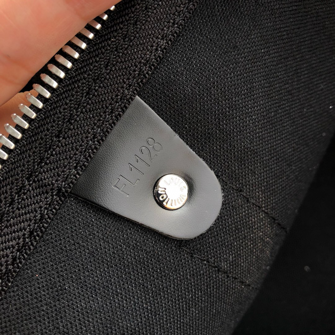 原厂皮 LOUIS VUITTON LV keepall 45 50 55 旅行包 手提包 单肩包 斜挎包  石墨色 M41413 M41416 M41418