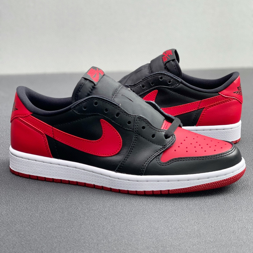 2015版型 Air Jordan 1 Retro Low Bred 黑红 低筒 板鞋 休闲鞋 男鞋  球鞋 705329-001