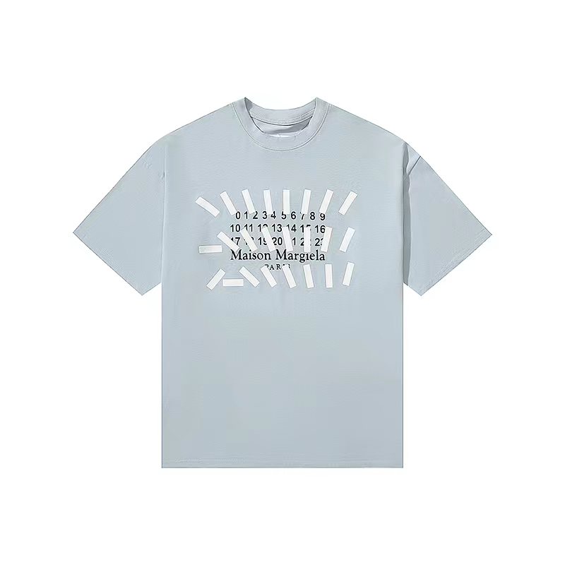 Maison Margiela 马吉拉 数字印花 短袖 灰色 白色 T 恤 夏季 男女同款 S30GC0731S2393510