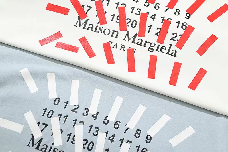Maison Margiela 马吉拉 数字印花 短袖 灰色 白色 T 恤 夏季 男女同款 S30GC0731S2393510
