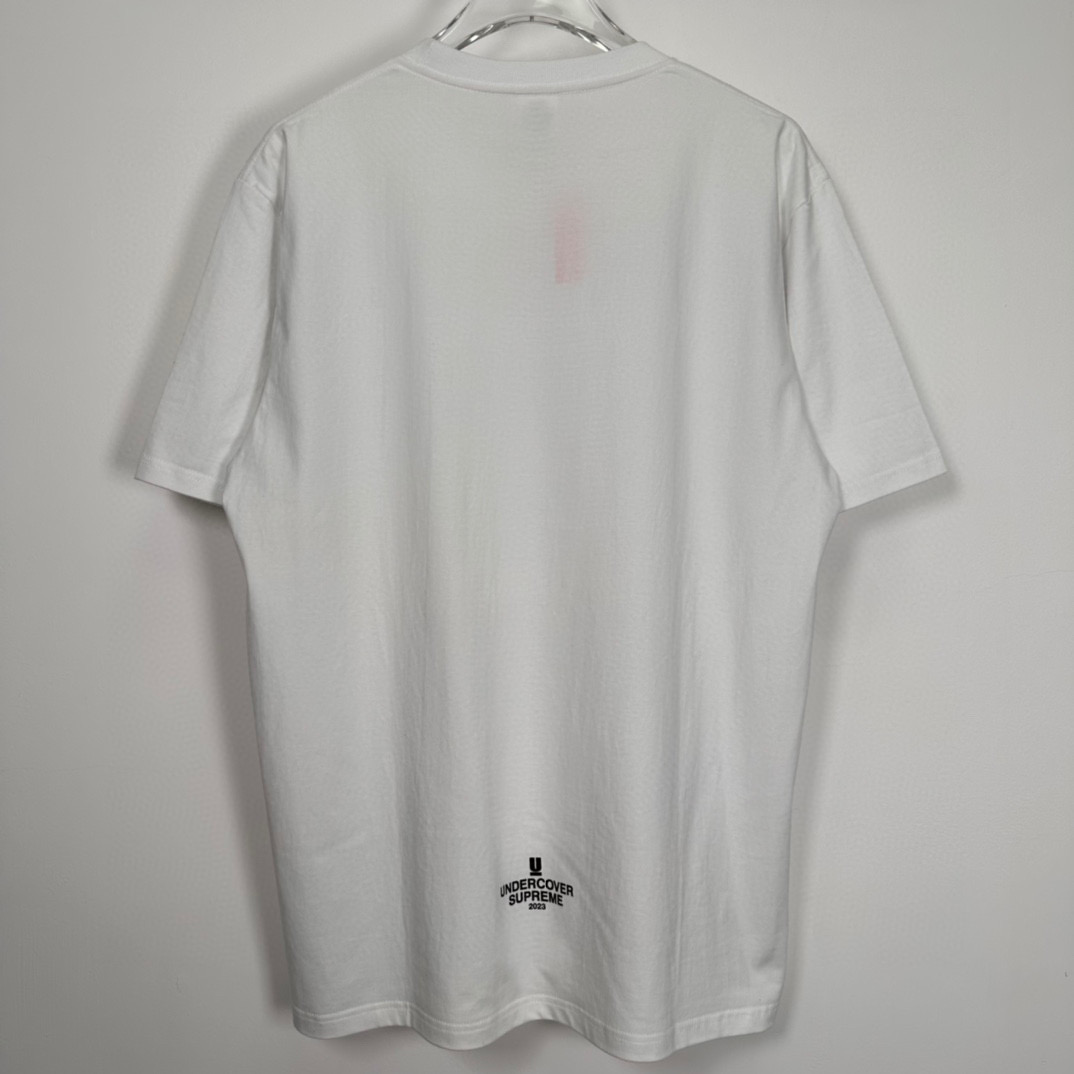 Supreme SS23 Week6  人物LOGO  短袖 圆领 印花T 恤 夏款 男女同款 白色 SUP-SS23-123