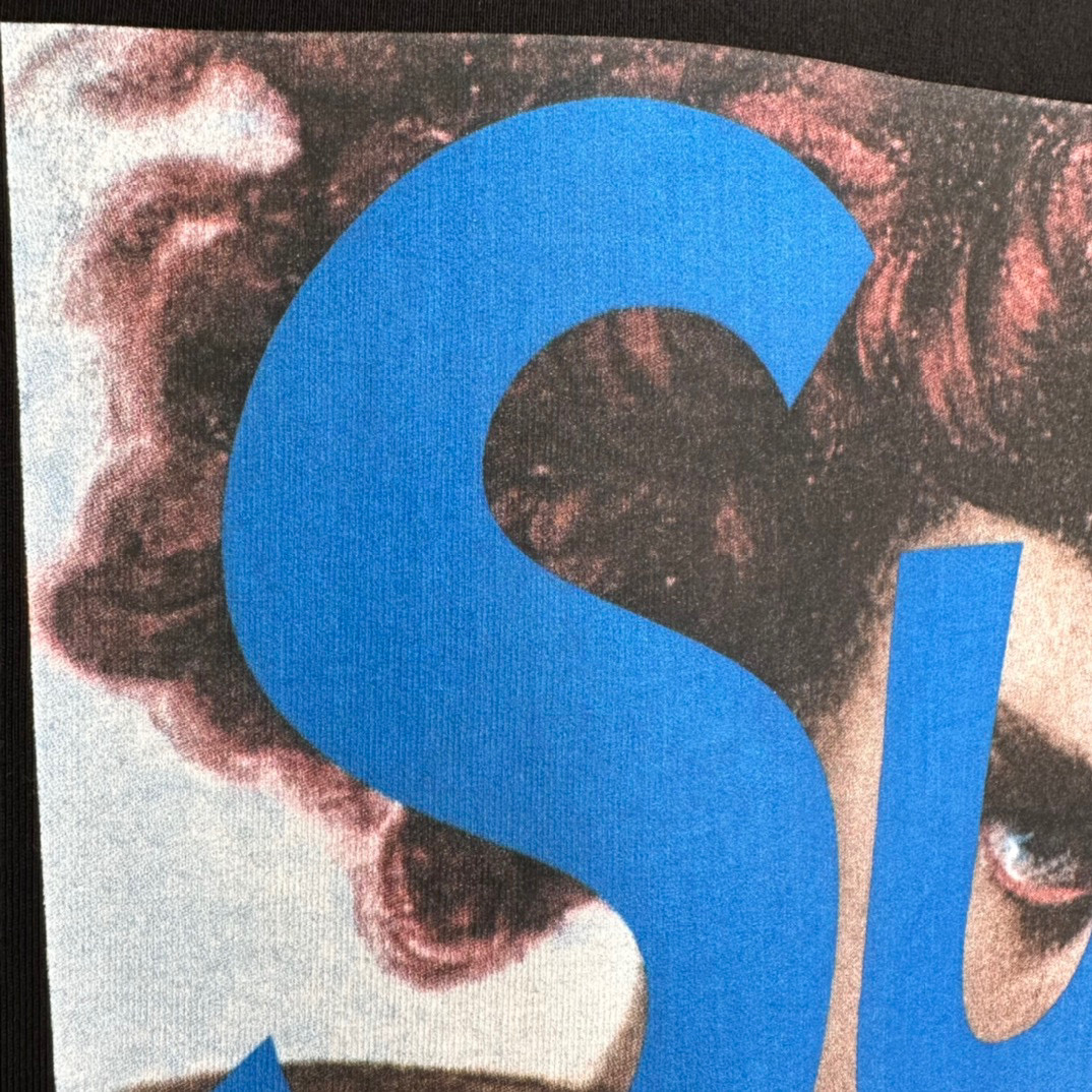  Supreme SS23 Week6  人物LOGO  短袖 圆领 印花T 恤 夏款 男女同款 黑色 SUP-SS23-123